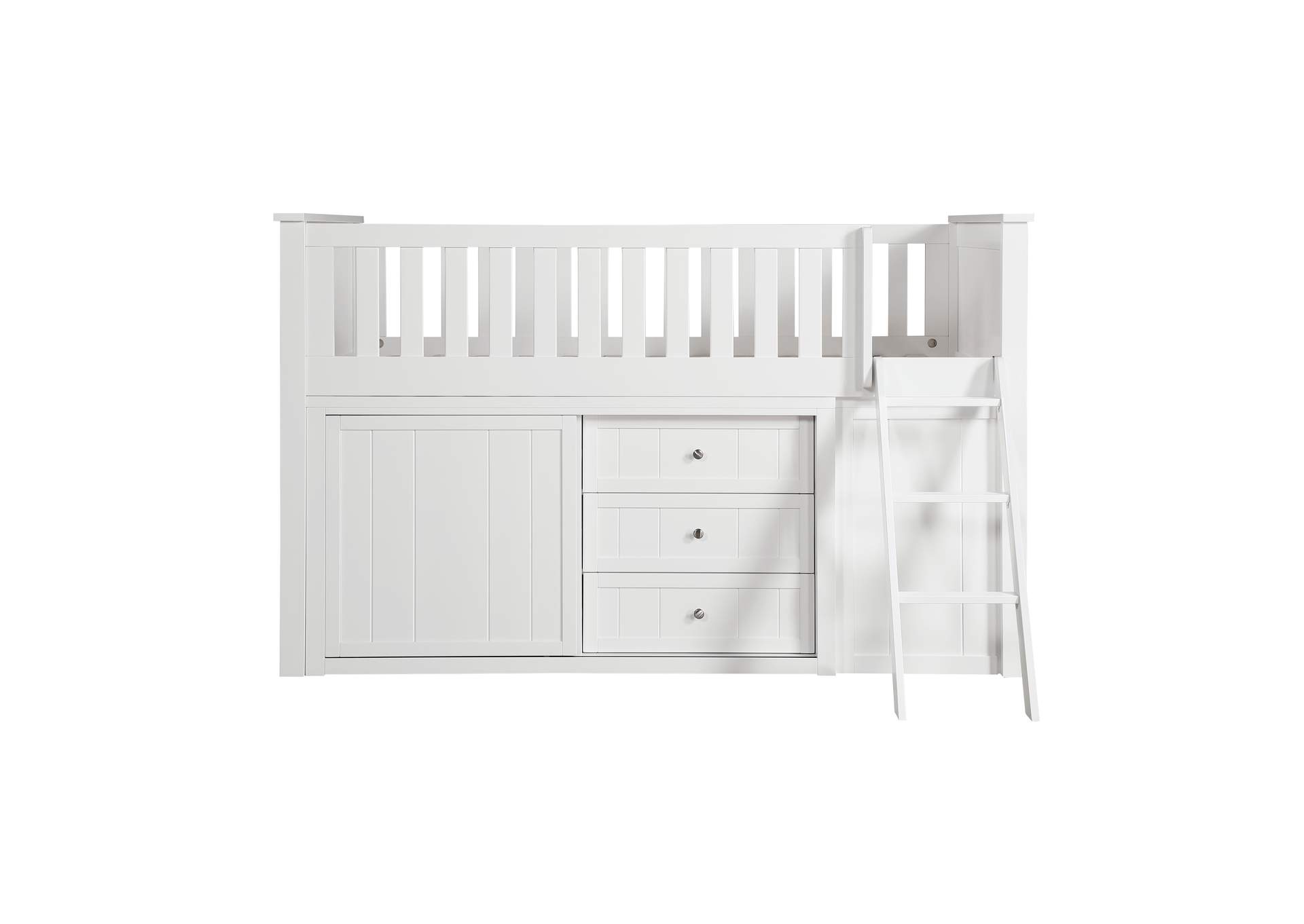 Galen Low Loft Bunk with Bookcase and Dresser image 8