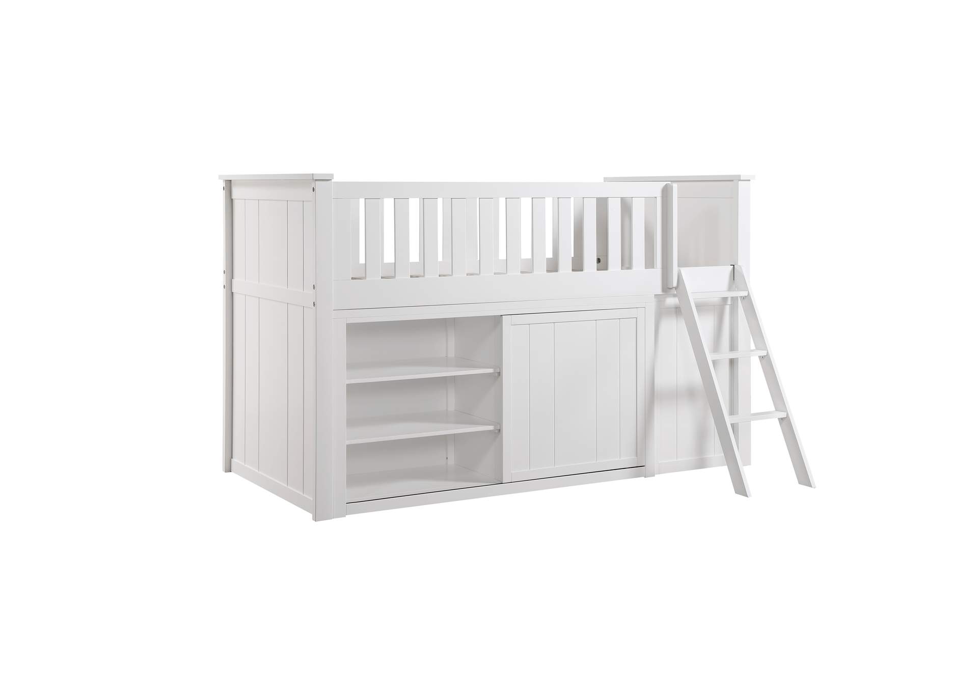 Galen Low Loft Bunk with Bookcase and Dresser image 10