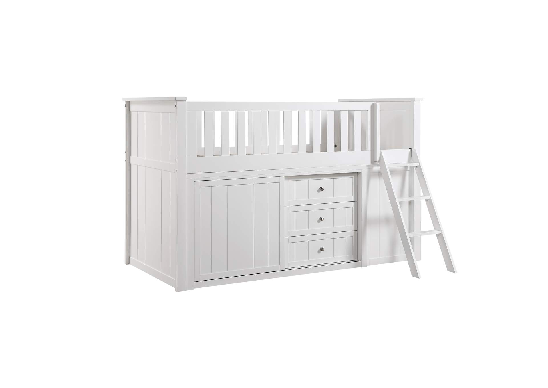 Galen Low Loft Bunk with Bookcase and Dresser image 6
