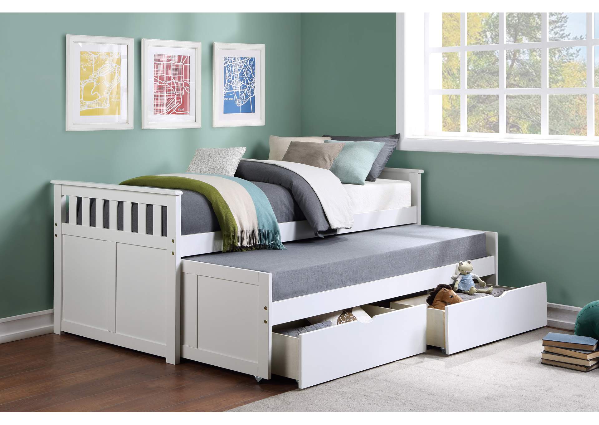 Galen Twin/Twin Bed with Storage Boxes image 7