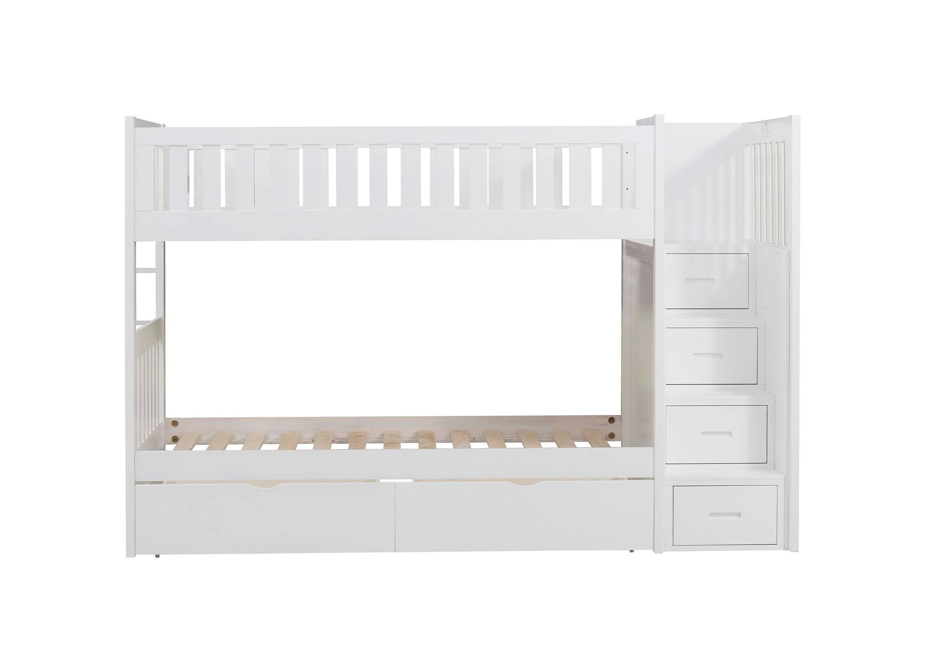 Galen Twin/Twin Step Bunk Bed with Storage Boxes image 4