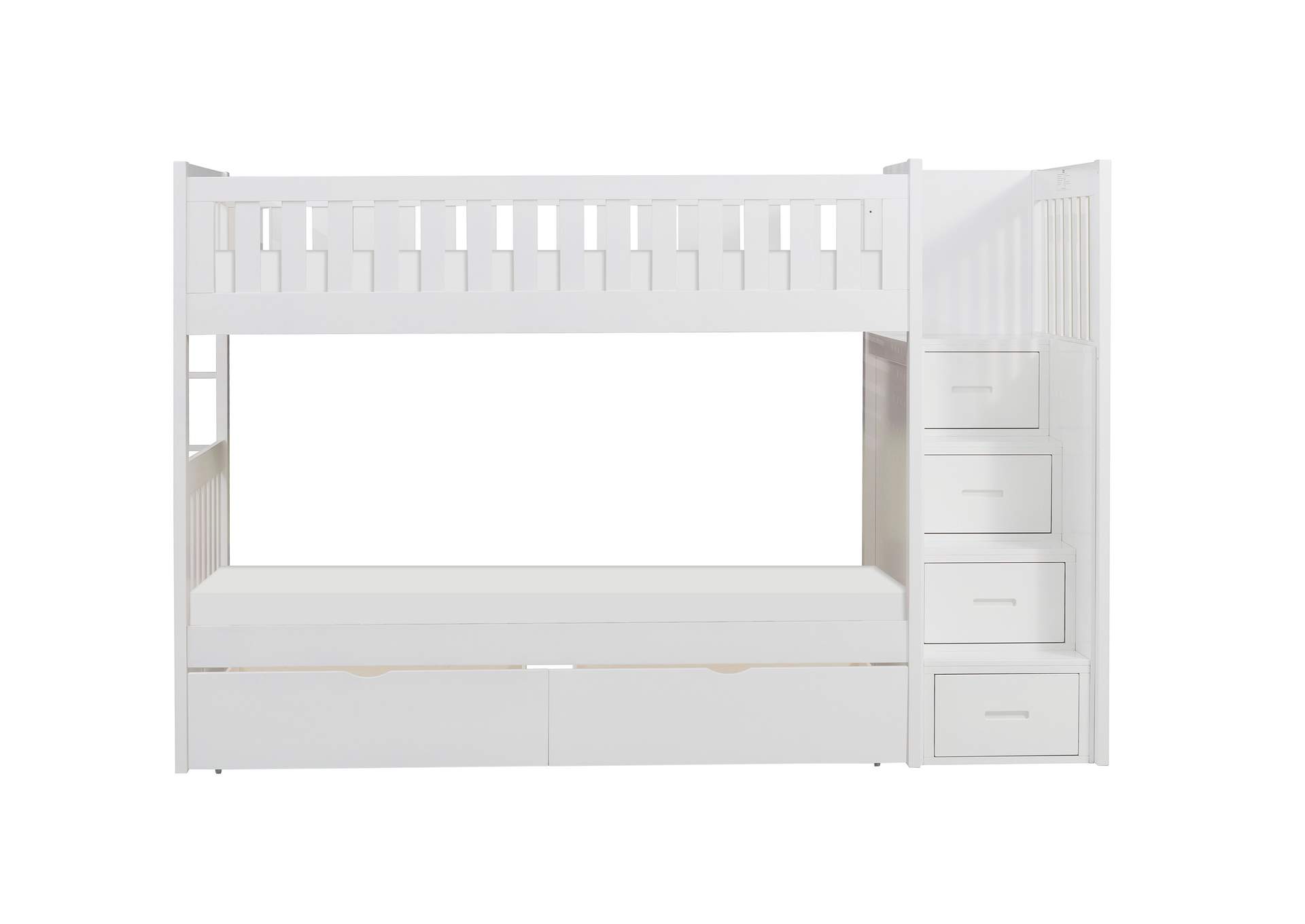 Galen Twin/Twin Step Bunk Bed with Storage Boxes image 3