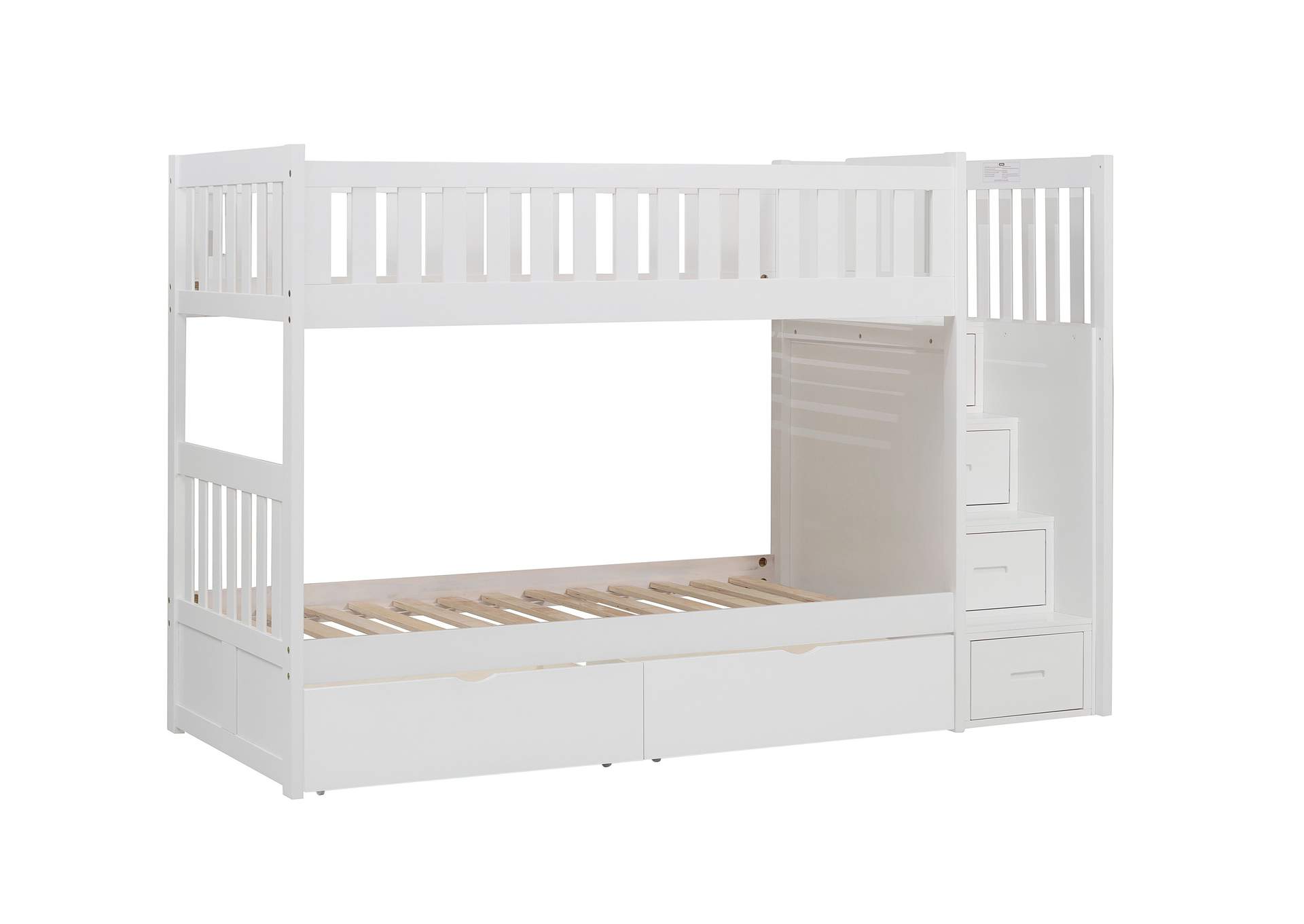Galen Twin/Twin Step Bunk Bed with Storage Boxes image 5