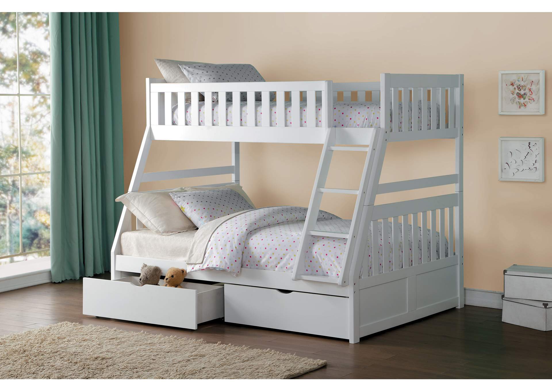 Galen Twin/Full Bunk Bed with Storage Boxes image 8