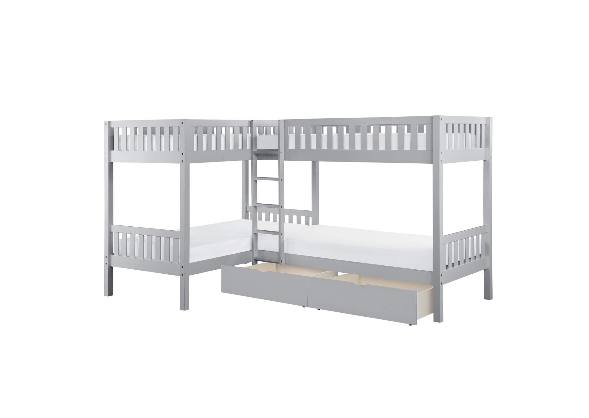 Orion Corner Bunk Bed with Storage Boxes image 4