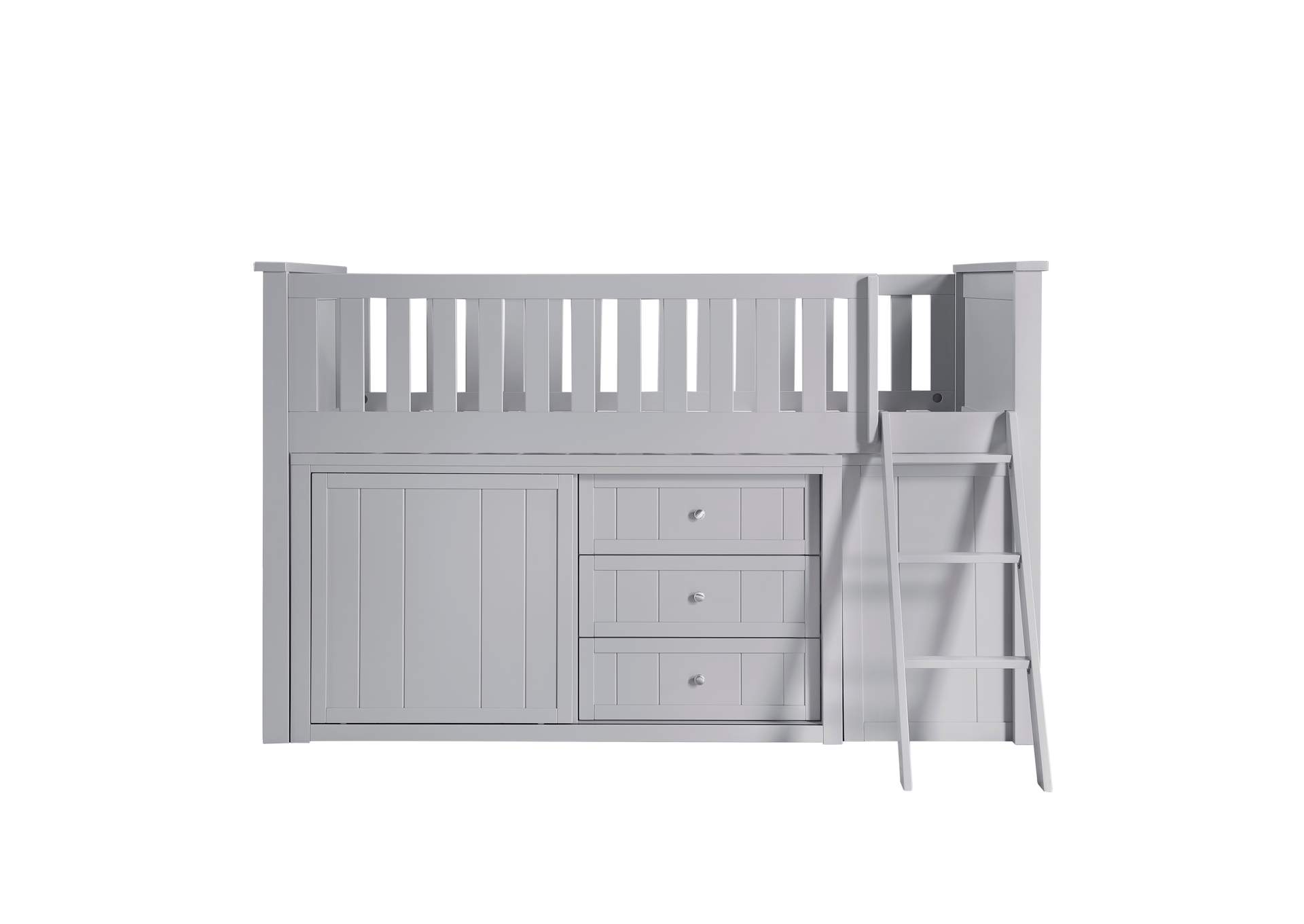 Orion Low Loft Bunk with Bookcase and 2 Dressers image 14