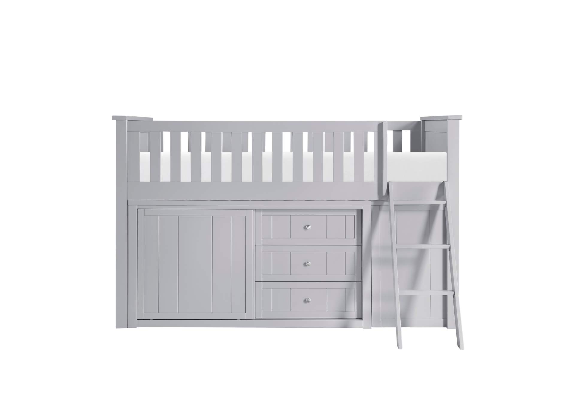 Orion Low Loft Bunk with Bookcase and 2 Dressers image 15