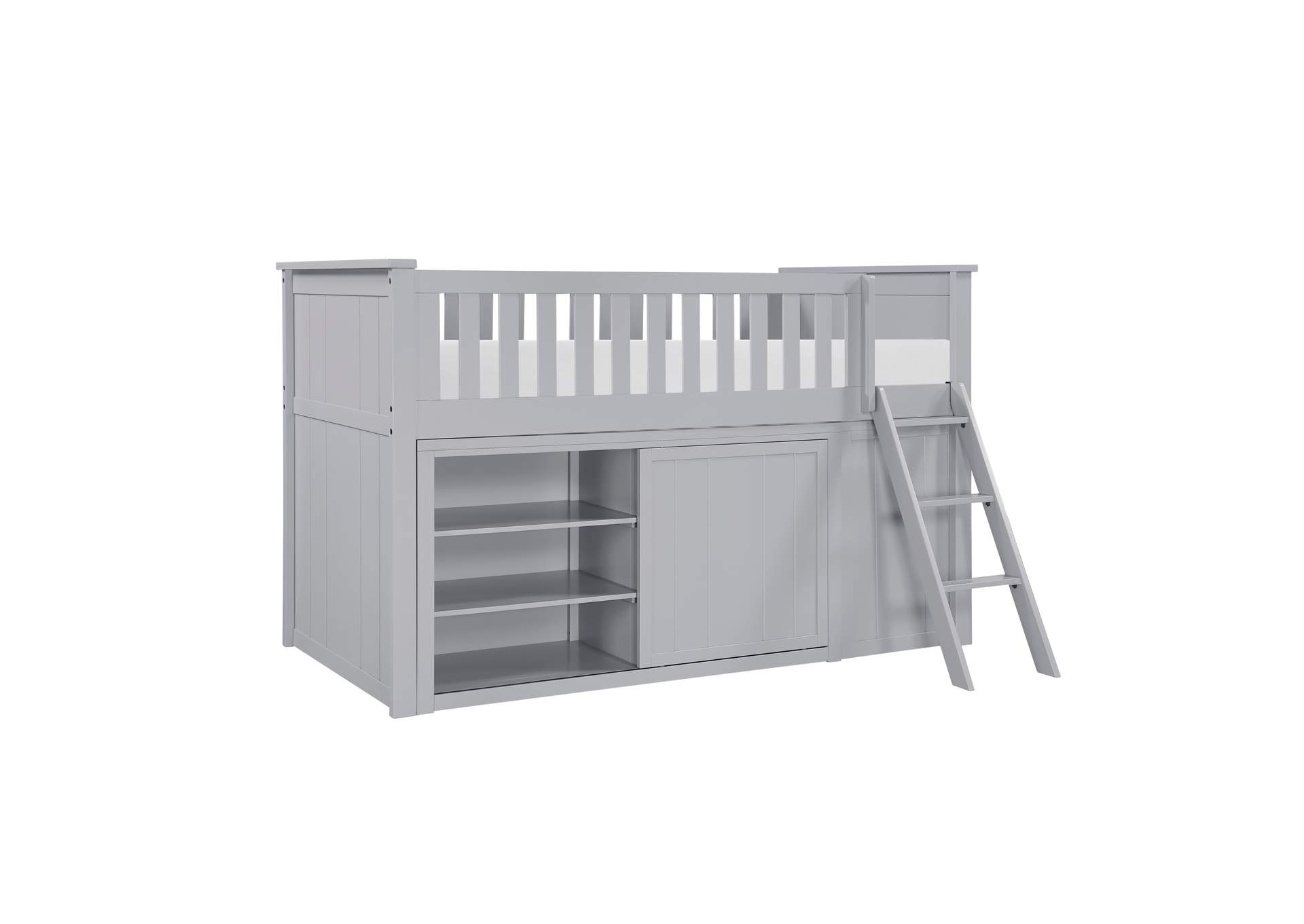 Orion Low Loft Bunk with Bookcase and 2 Dressers image 8
