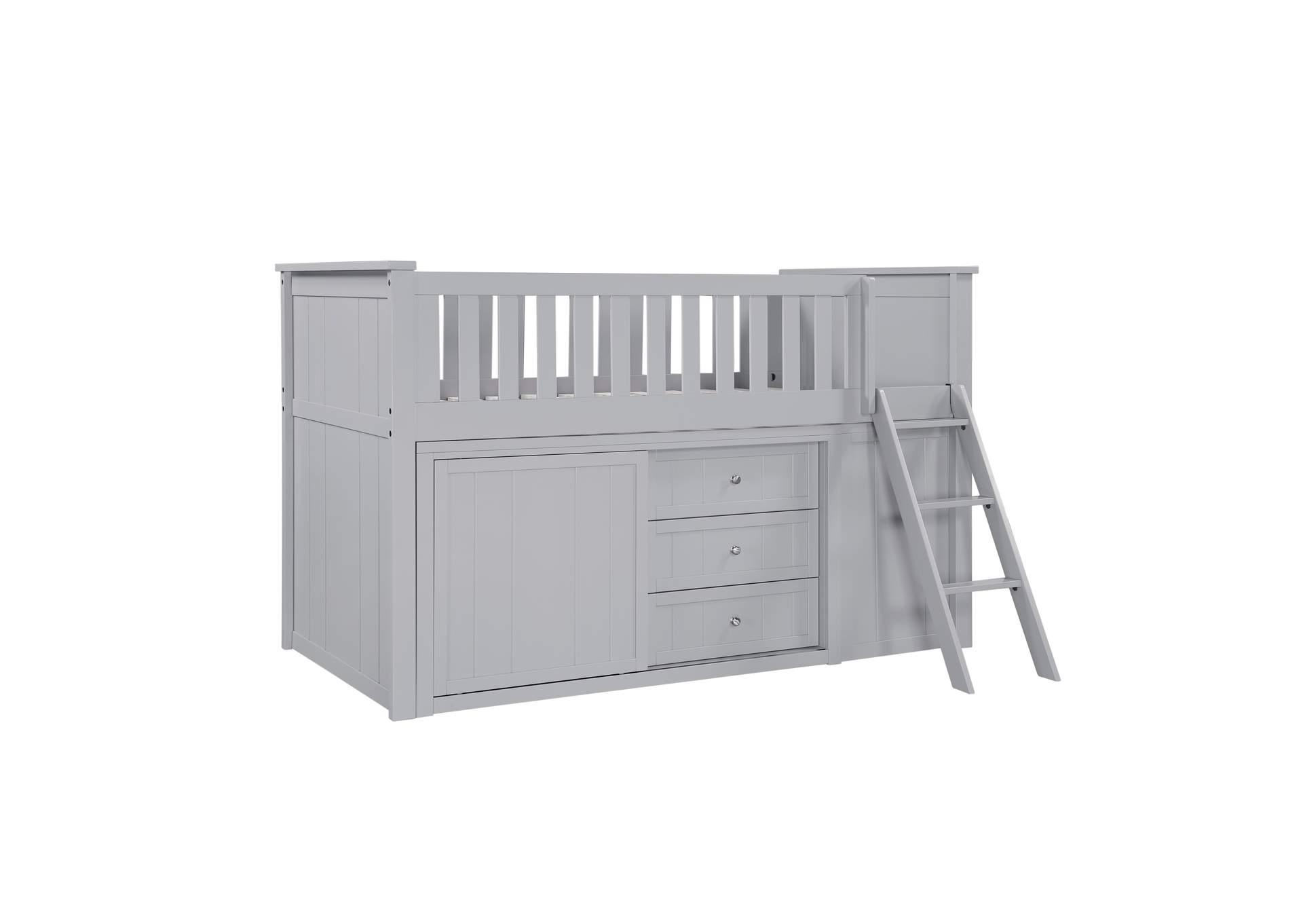 Orion Low Loft Bunk with Bookcase and 2 Dressers image 18