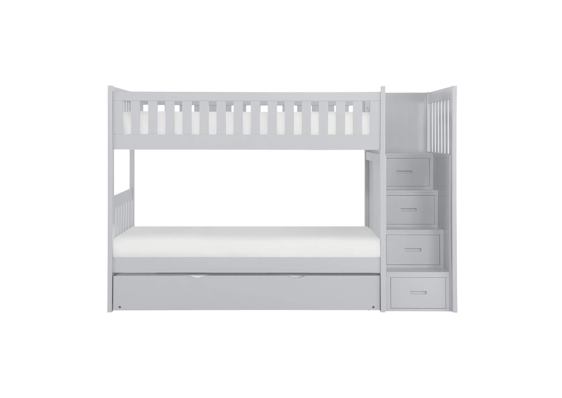 Orion Twin/Twin Step Bunk Bed with Twin Trundle image 1