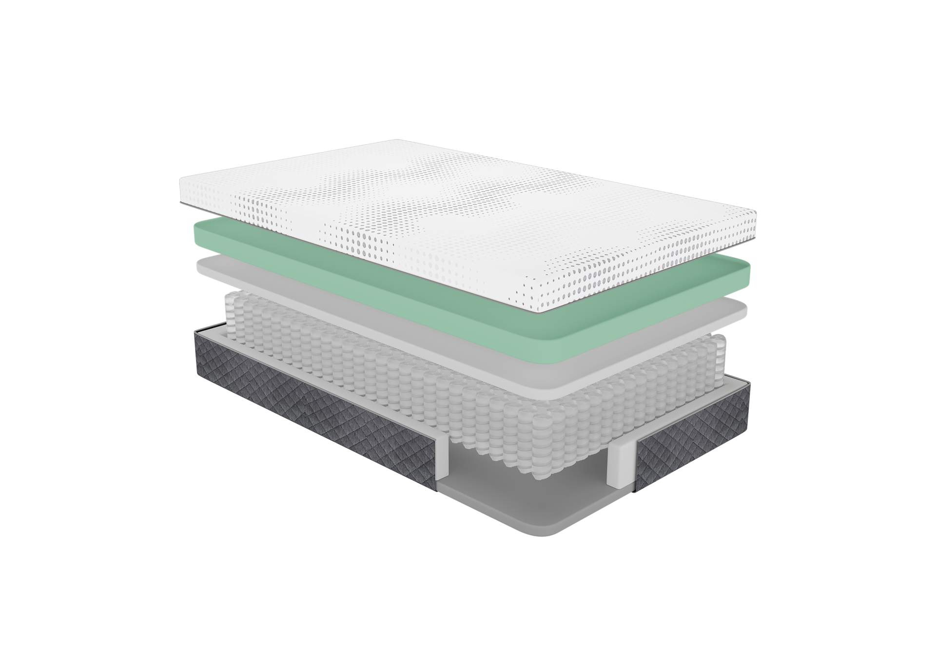 Findlay 12" Queen Green Tea Gel-Infused Memory Foam Hybrid Mattress image 1