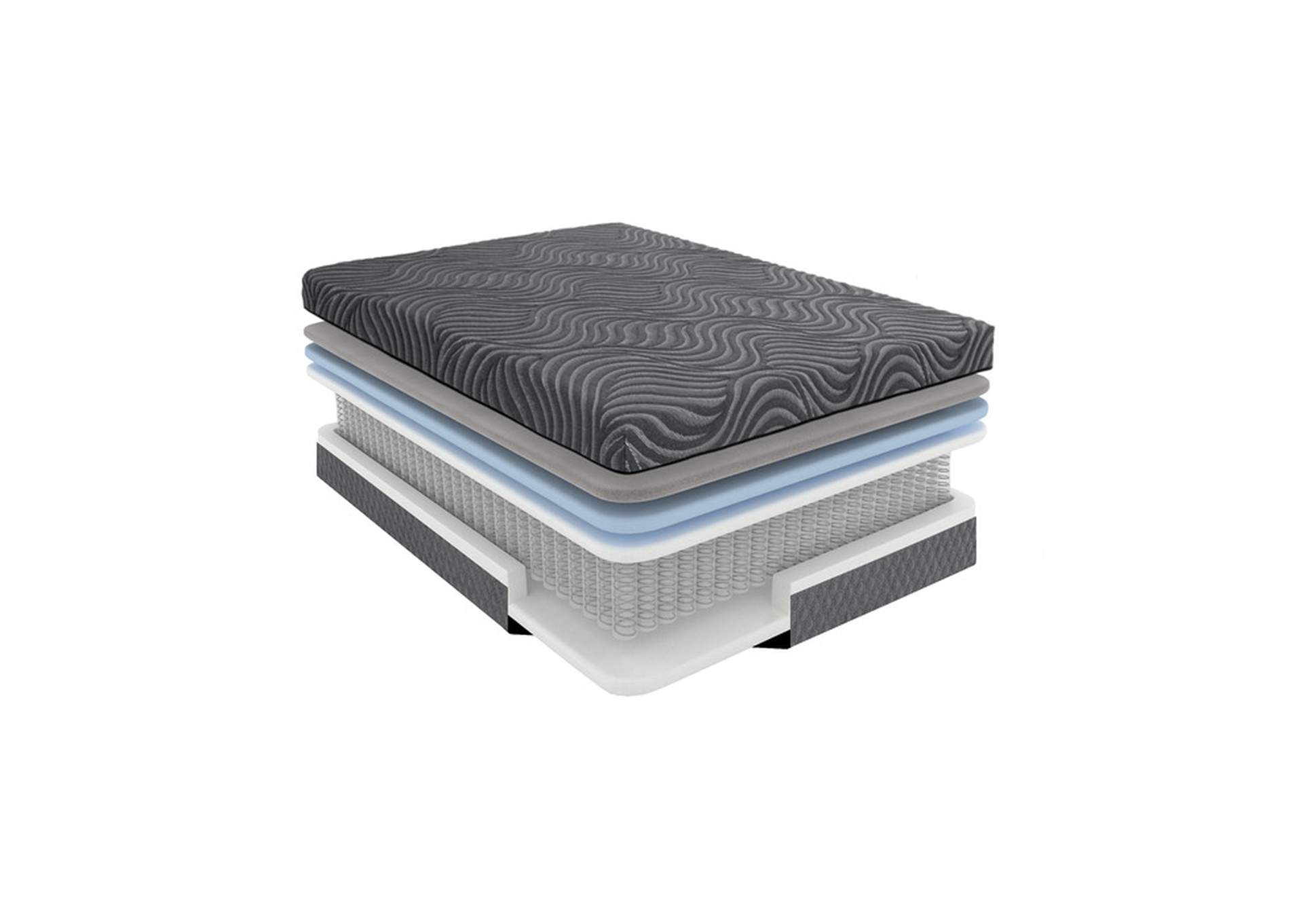 Taurus 14" Eastern King Copper-Infused Memory Foam Hybrid Mattress image 1