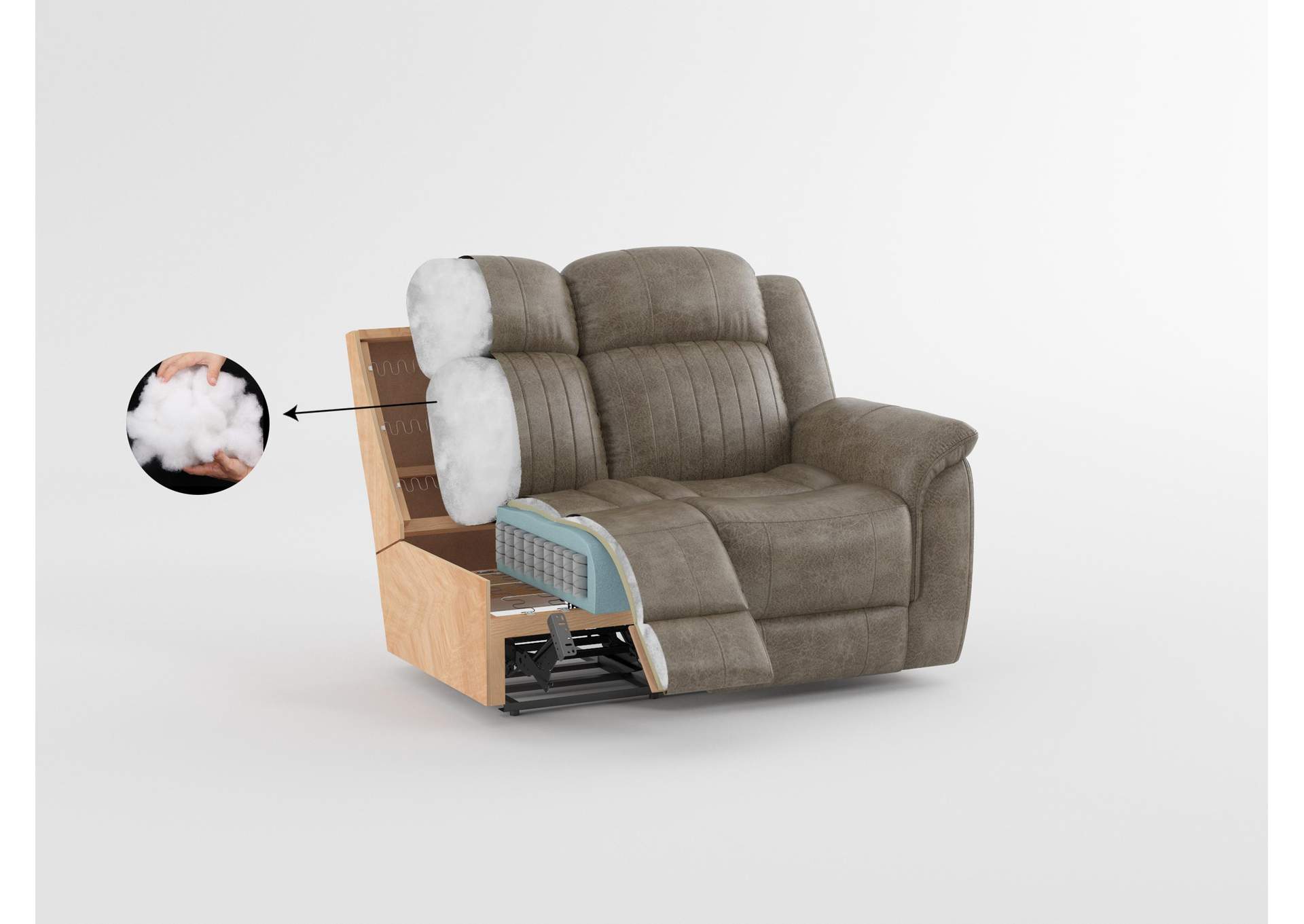 Centeroak Double Reclining Love Seat with Center Console image 11