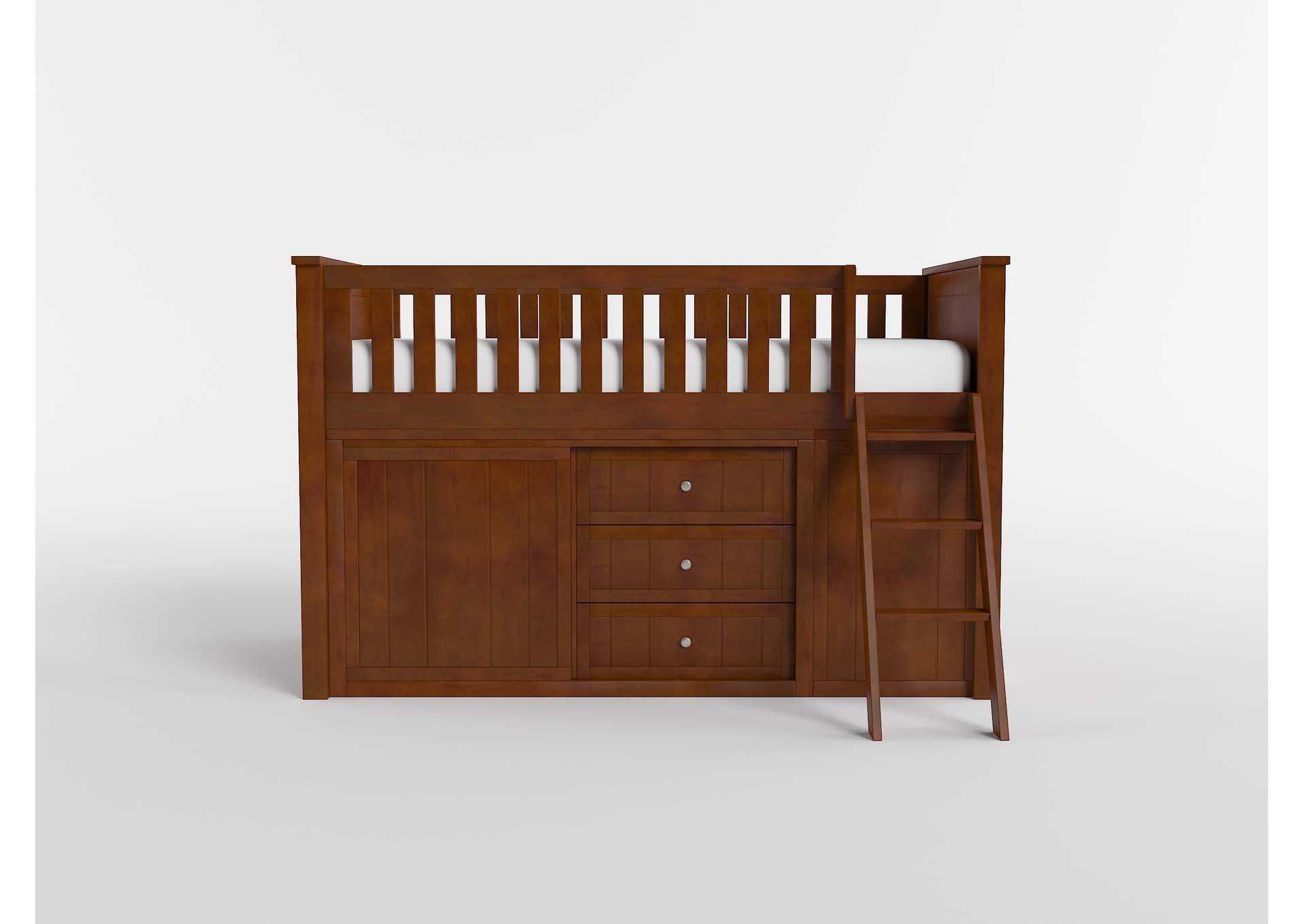 Rowe Low Loft Bunk with Bookcase and 2 Dressers image 5