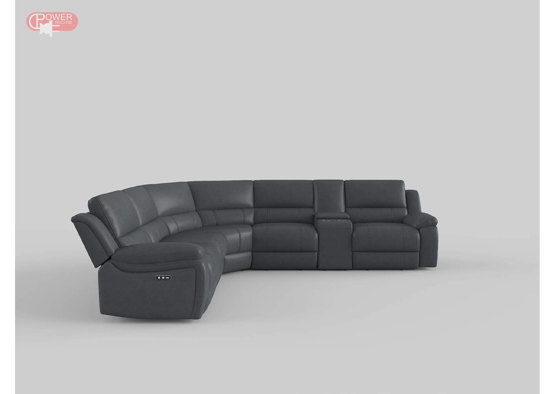 Falun 6-Piece Modular Power Reclining Sectional image 4