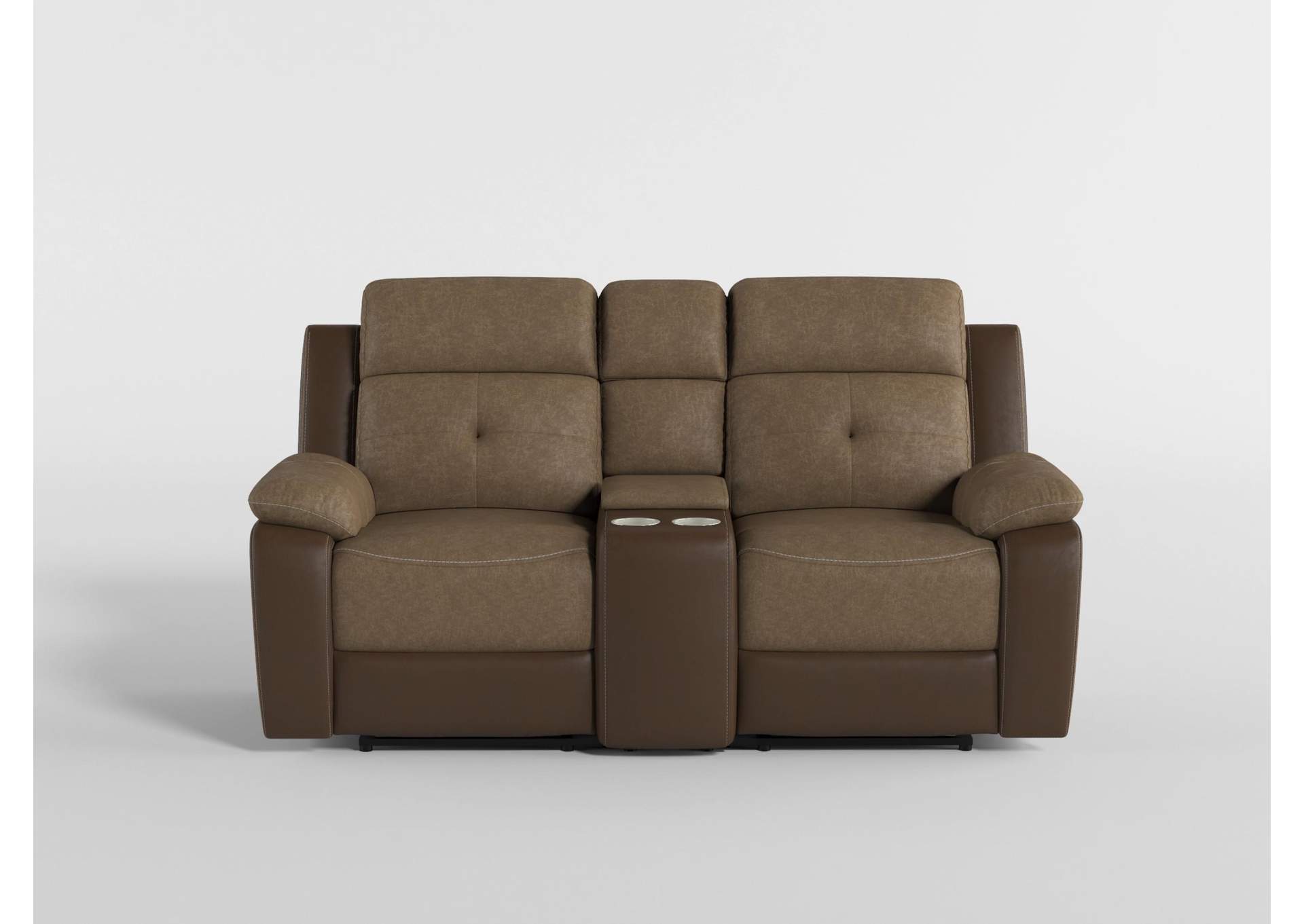 Glendale Double Glider Reclining Love Seat with Center Console image 9