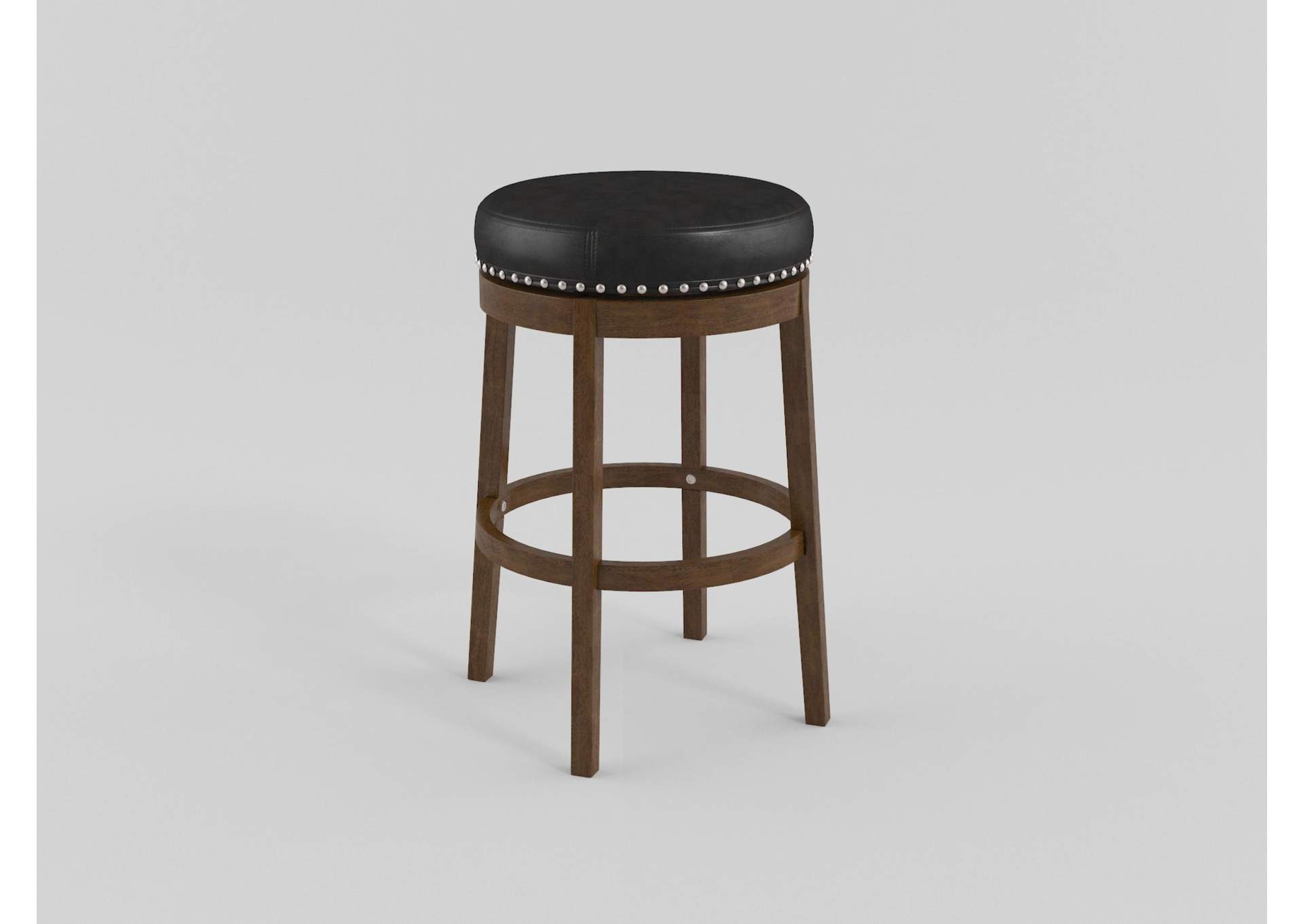 Westby Round Swivel Counter Height Stool, Gray image 6