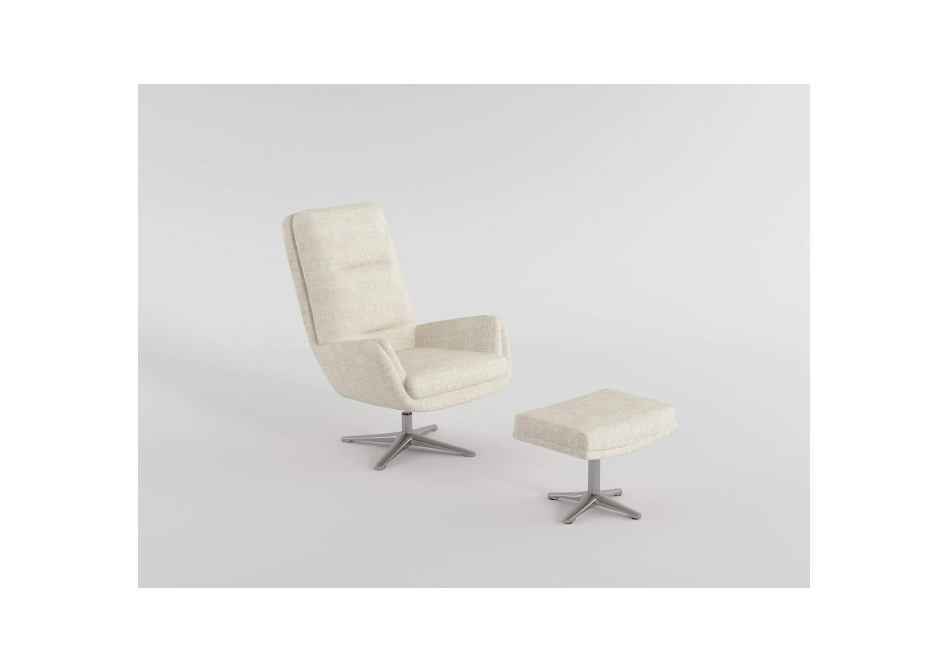 Parker Swivel Chair with Ottoman image 16
