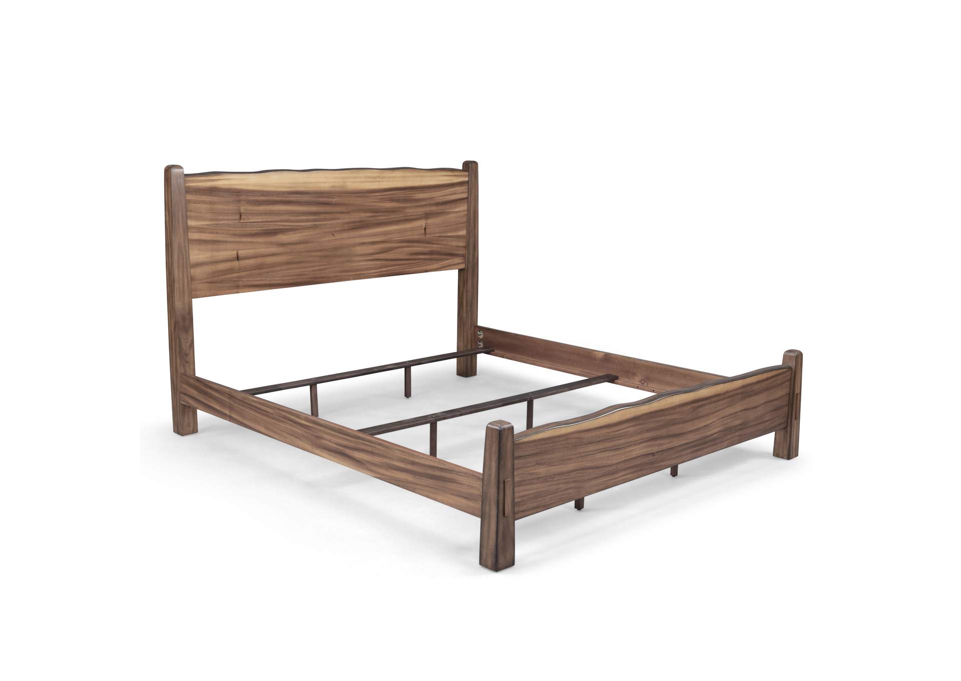 Forest Retreat King Bed, Nightstand, Chest, and Mirror by Homestyles