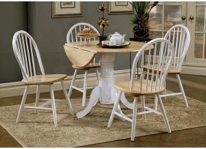 Brown Dining Table with 2 Chairs image 1