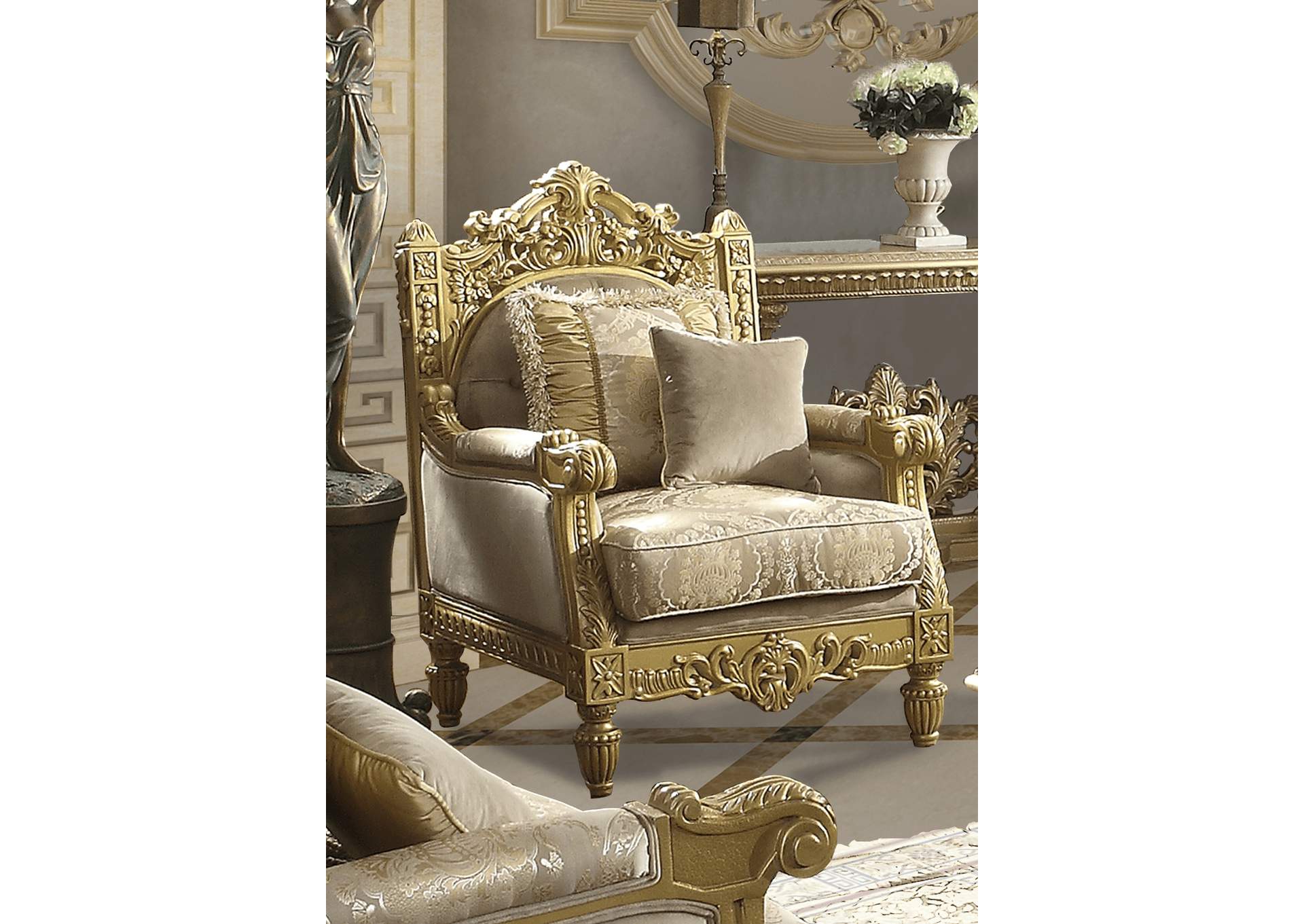 Metallic Gold Chair