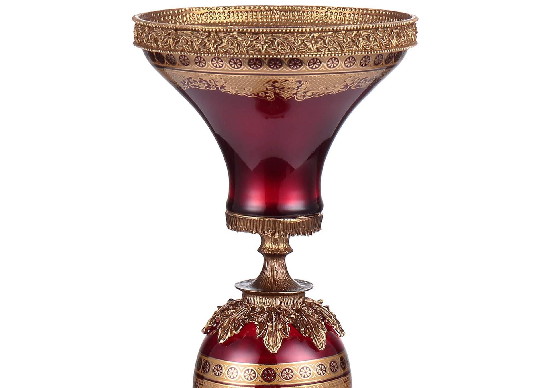 Bronze, Ruby Red, Gold Candleholder image 3