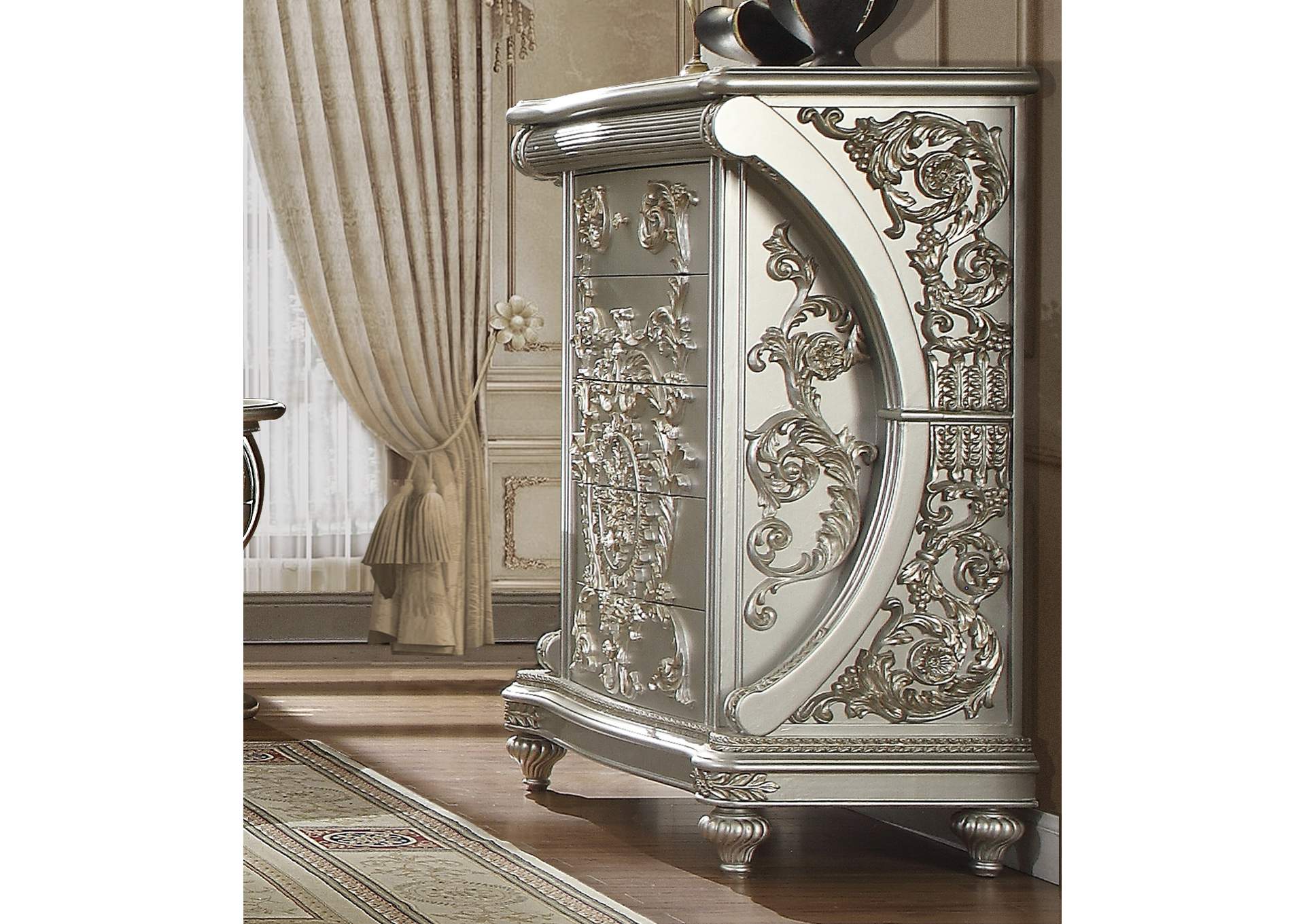 Silver with Gold Highlight Chest image 1