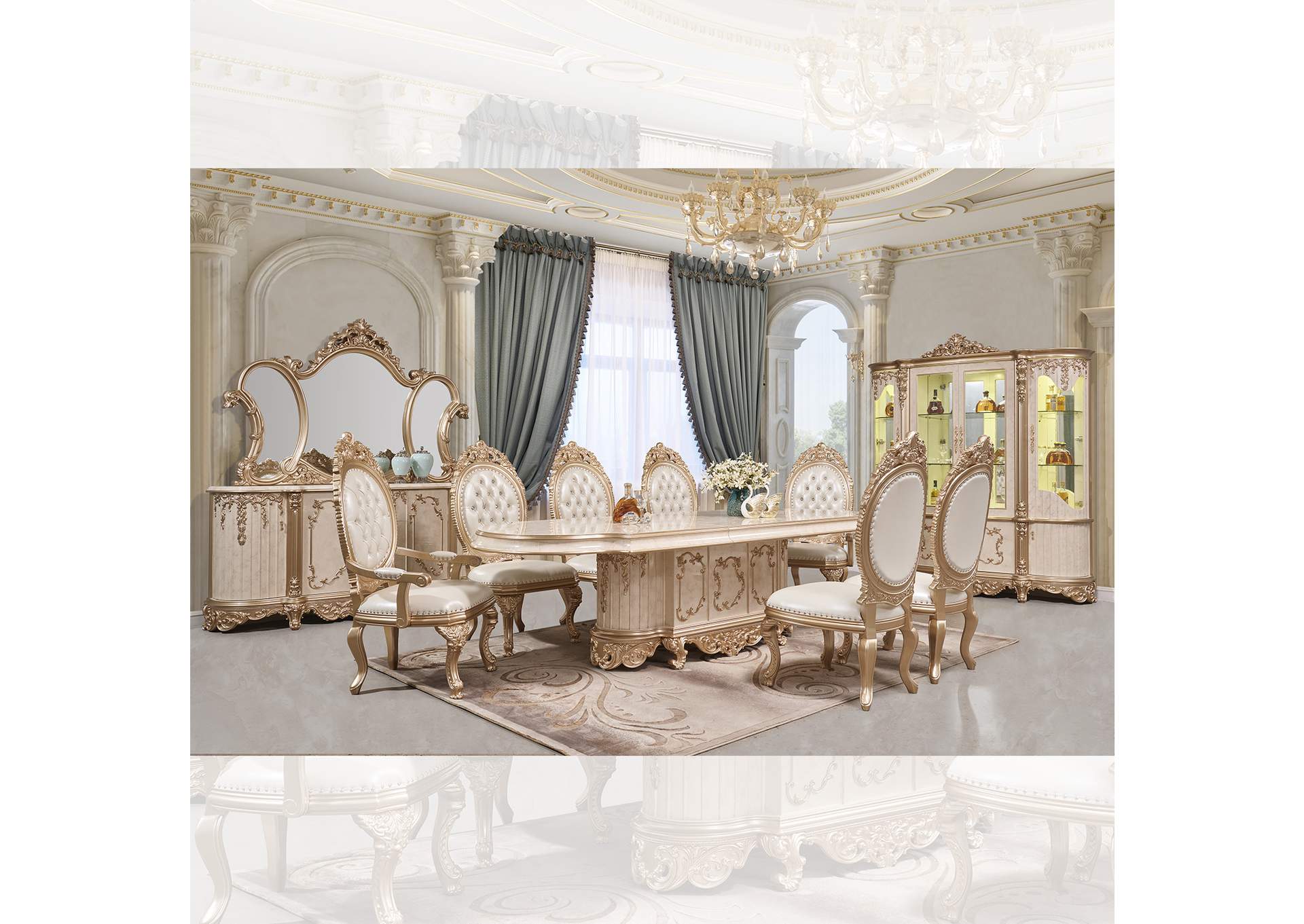HD-9102 - 9Pc Dining Set image 1