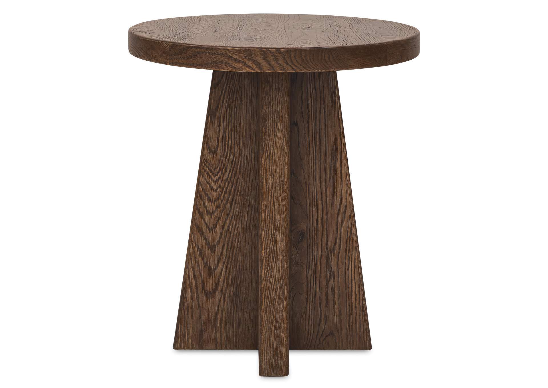 Driftwood Round End Table image 3