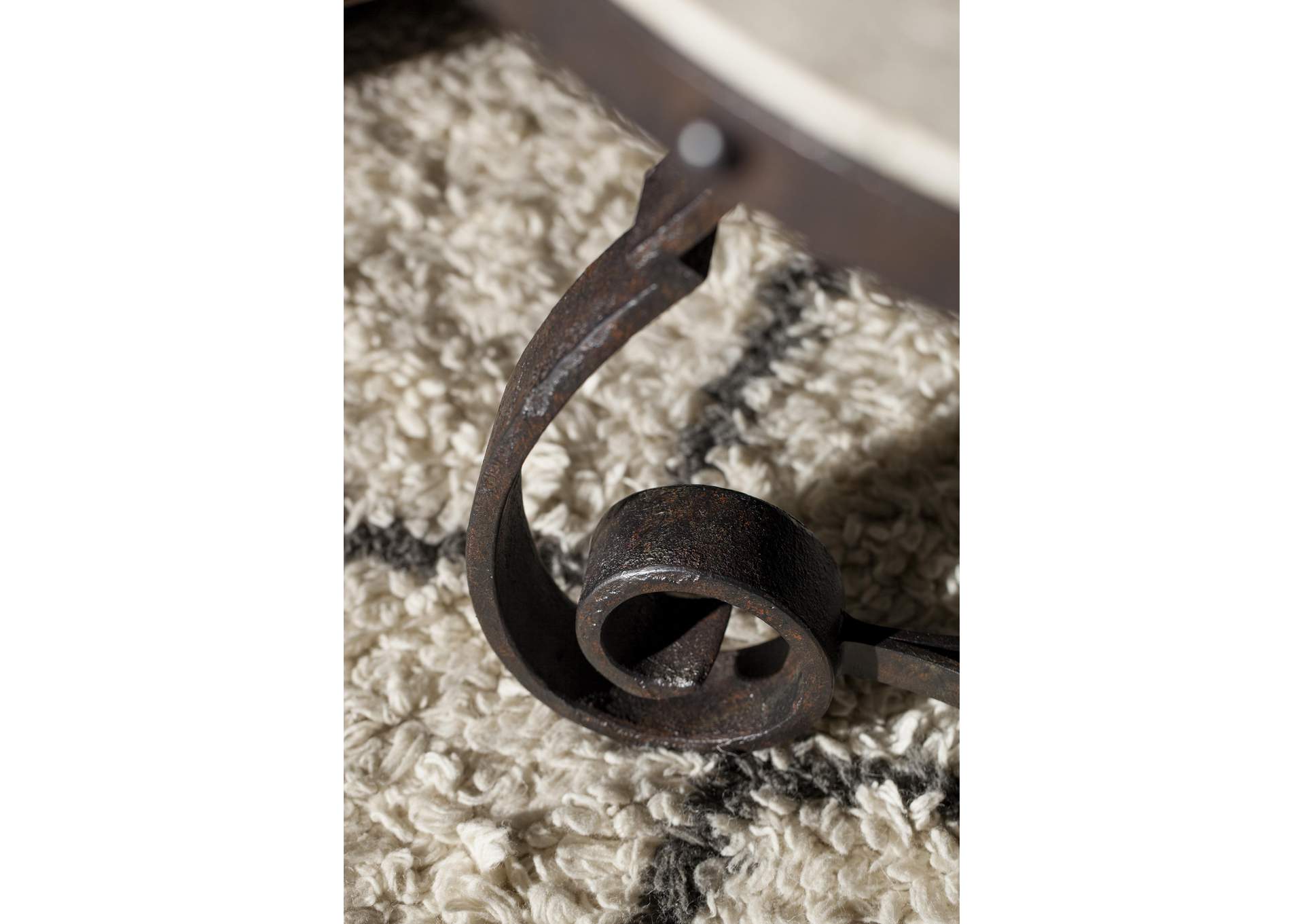 Luckenbach Metal and Stone End Table image 6