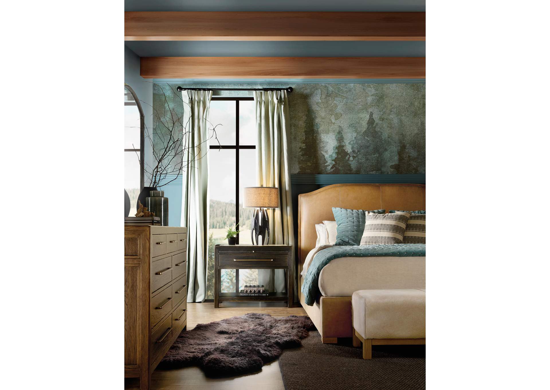 Driftwood California King Upholstered Bed image 6