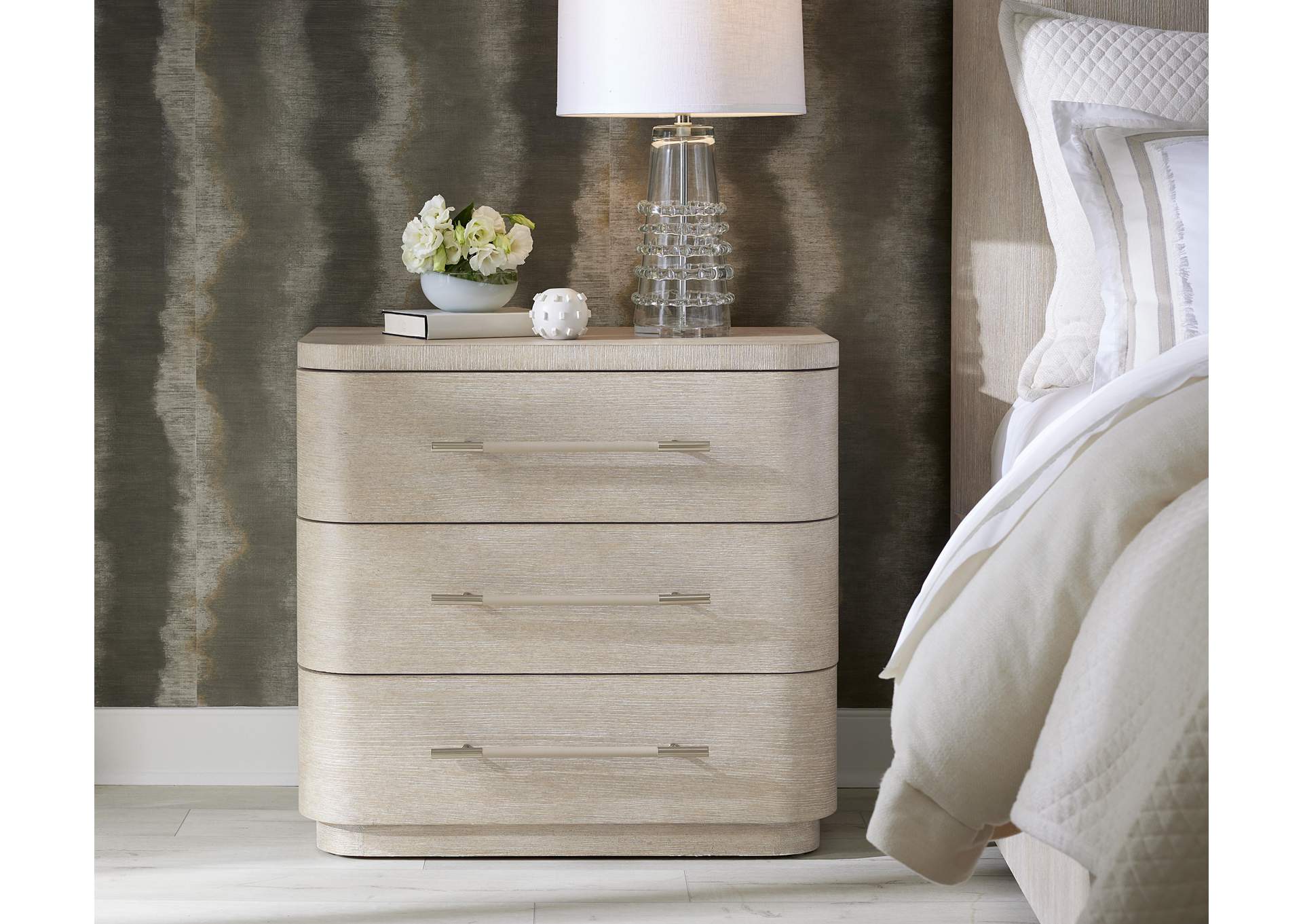 Modern Mood Three Drawer Nightstand image 5