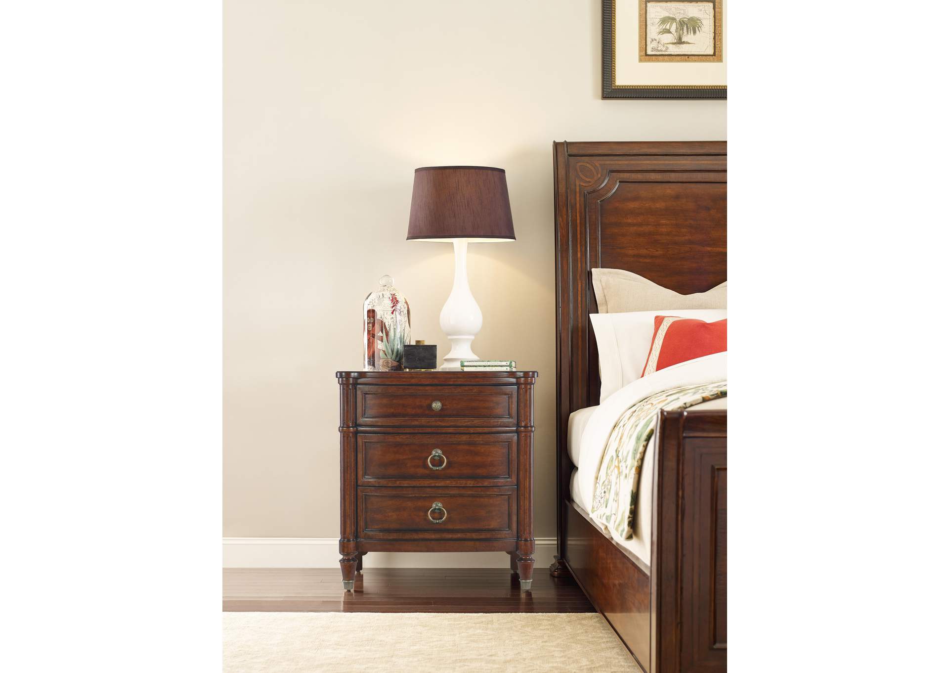 Charleston Three - Drawer Nightstand image 6