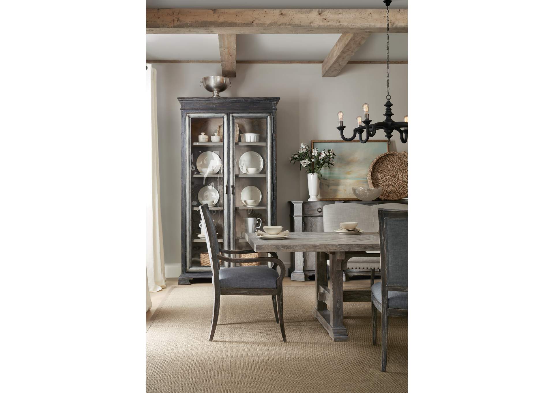 Beaumont 84In Rectangular Dining Table W - 2 - 22In Leaves image 8