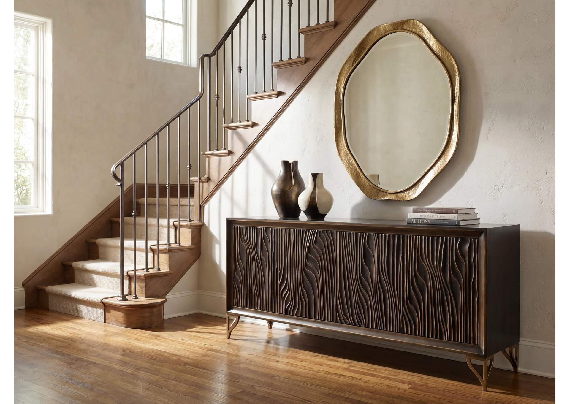 Melange Mountgomery Four Door Credenza image 6