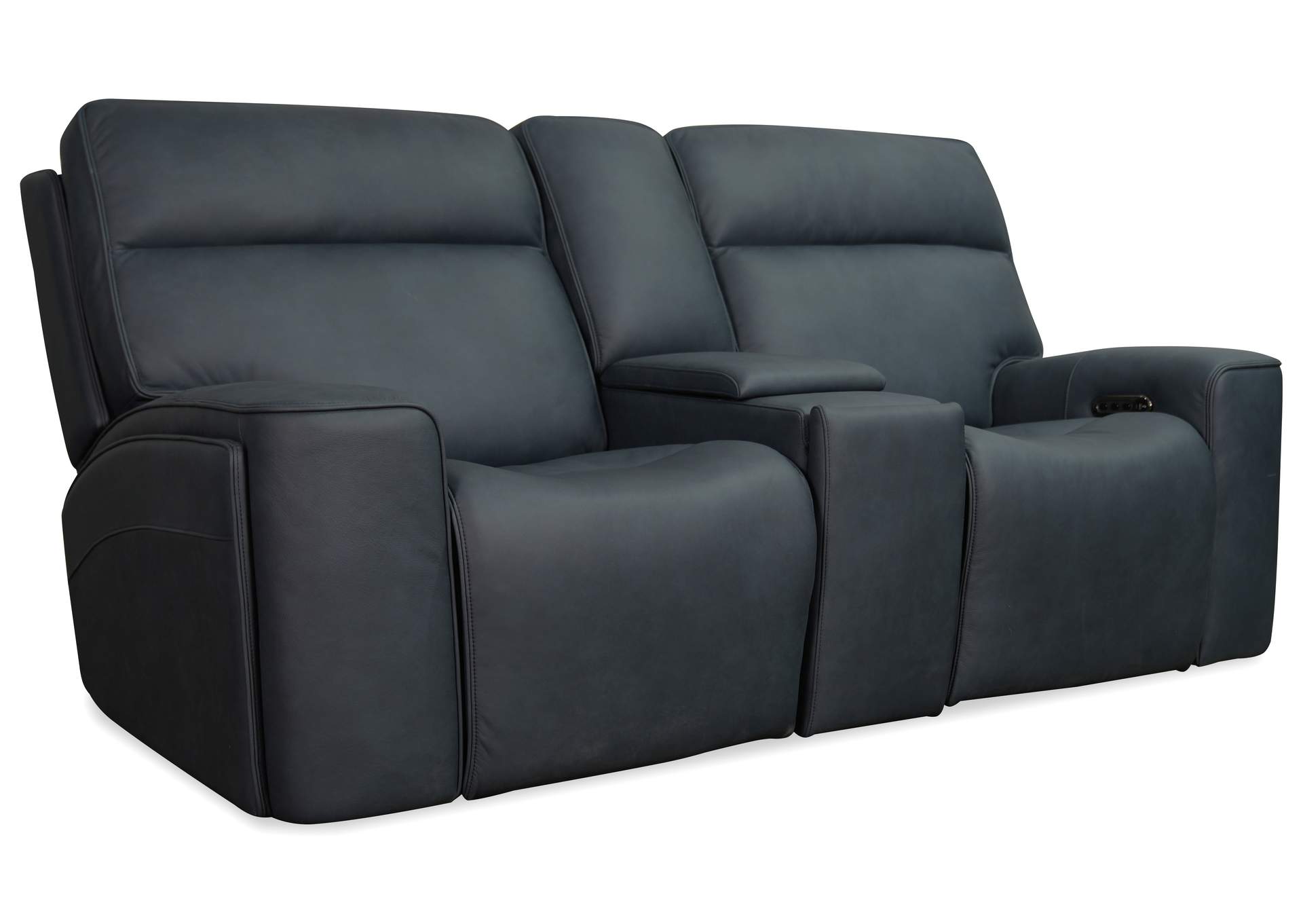 Riverton Power Gliding Console Loveseat With Power Headrest and Lumbar image 1