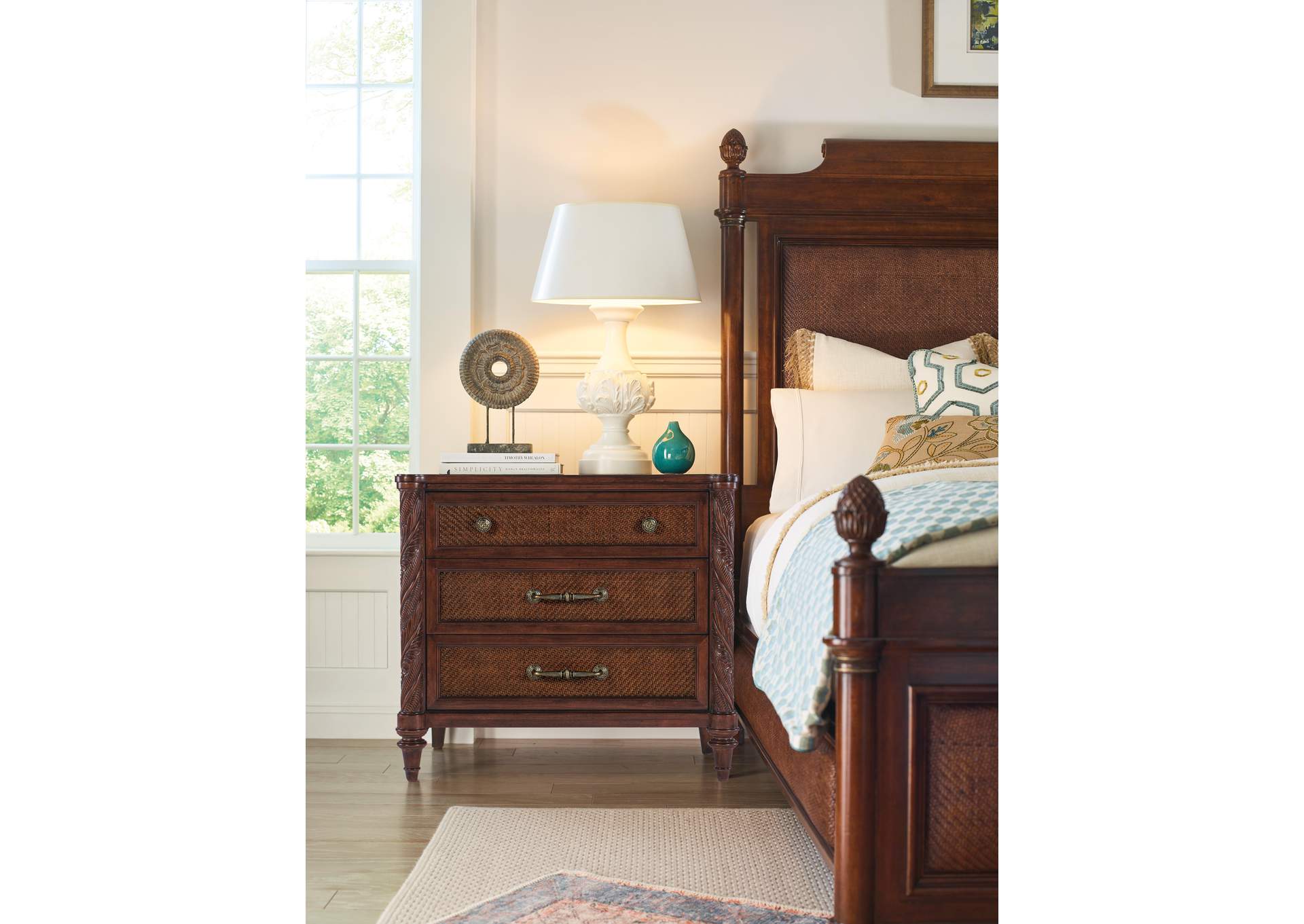 Charleston Three - Drawer Nightstand image 8