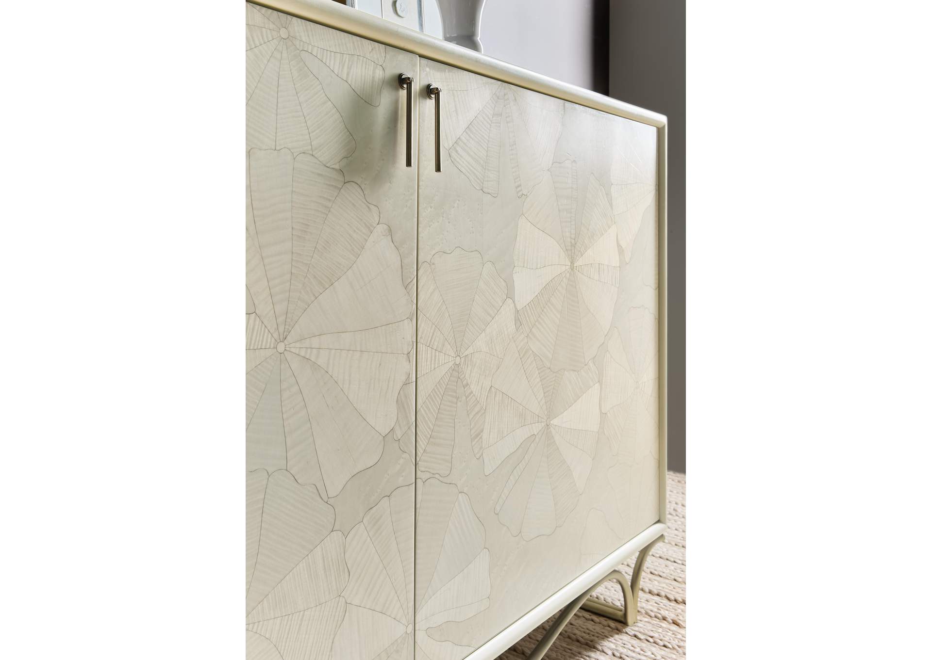 Melange White Lotus Hall Chest image 6