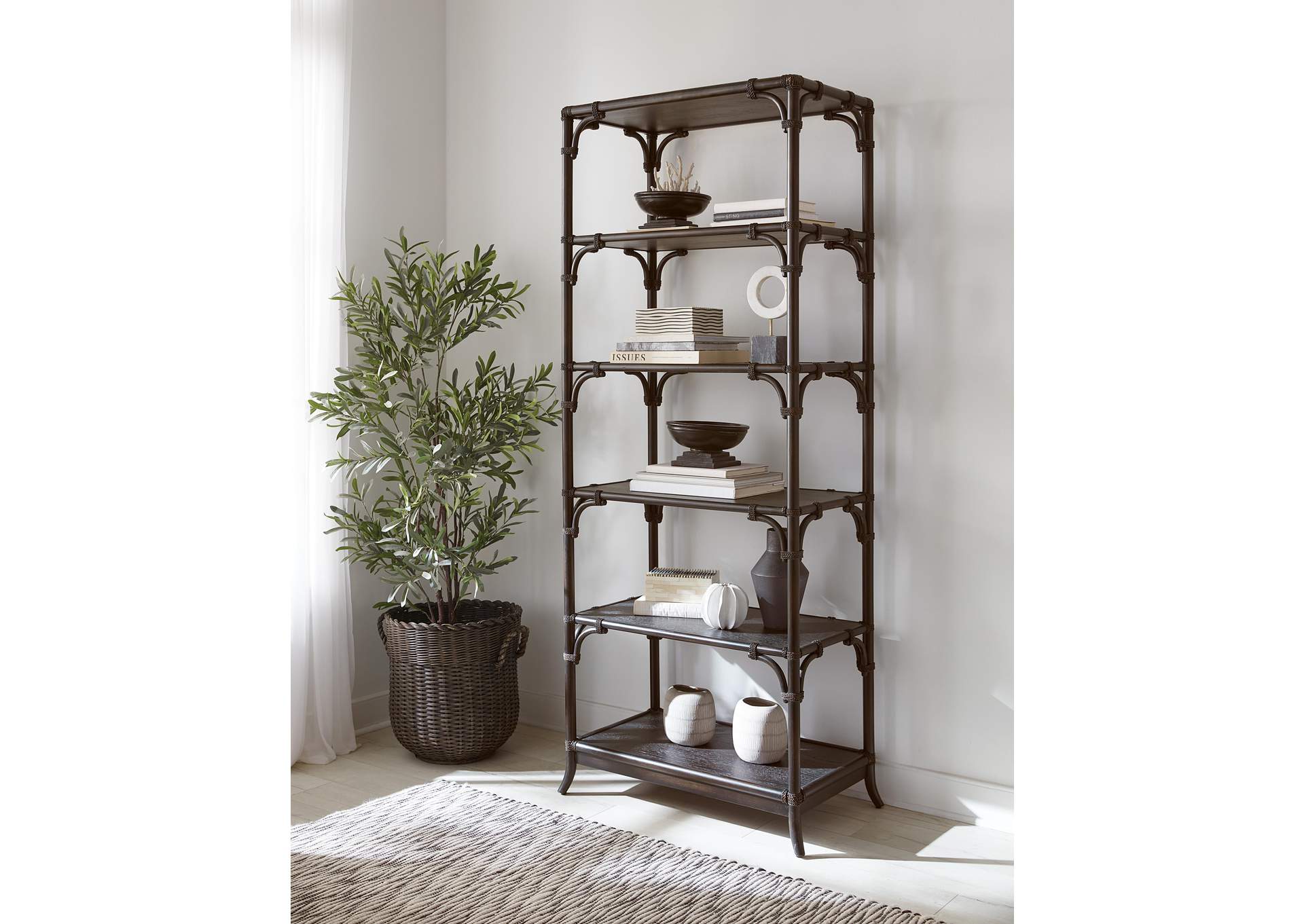 Retreat Pole Rattan Bookcase image 4