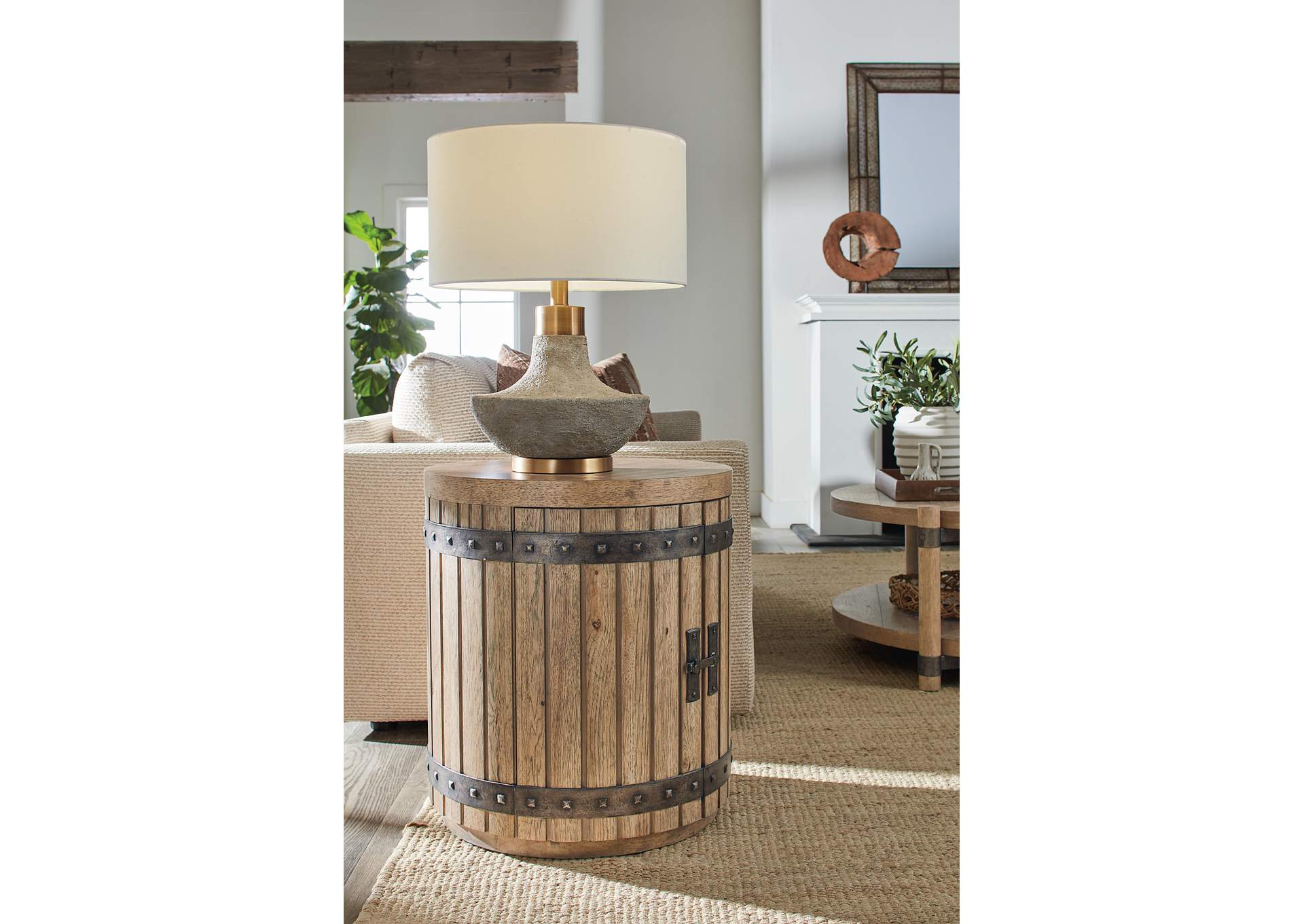 Vineyard Row Wine Barrel End Table image 6