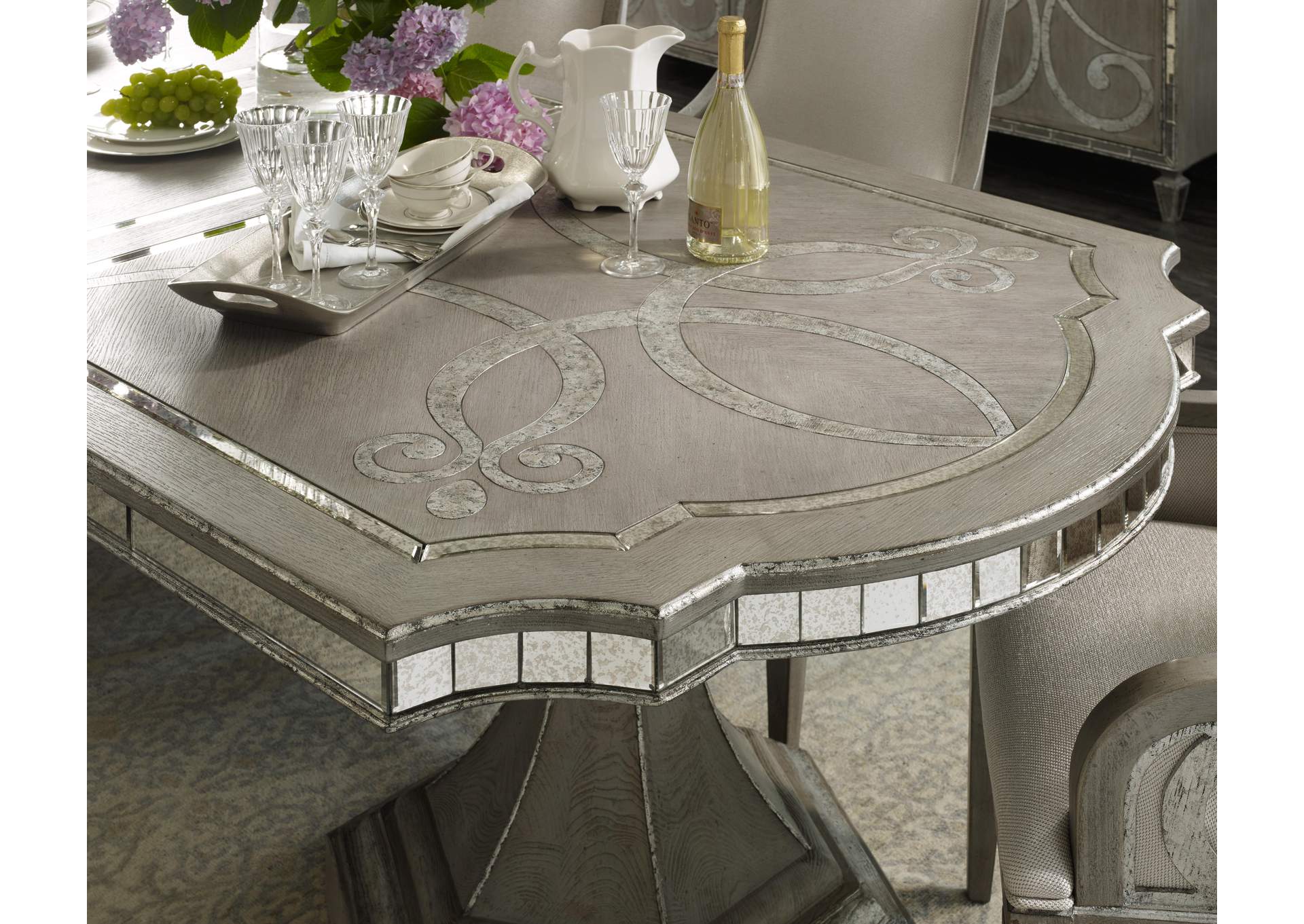 Sanctuary Rectangle Dining Table With 2 - 20In Leaves image 5