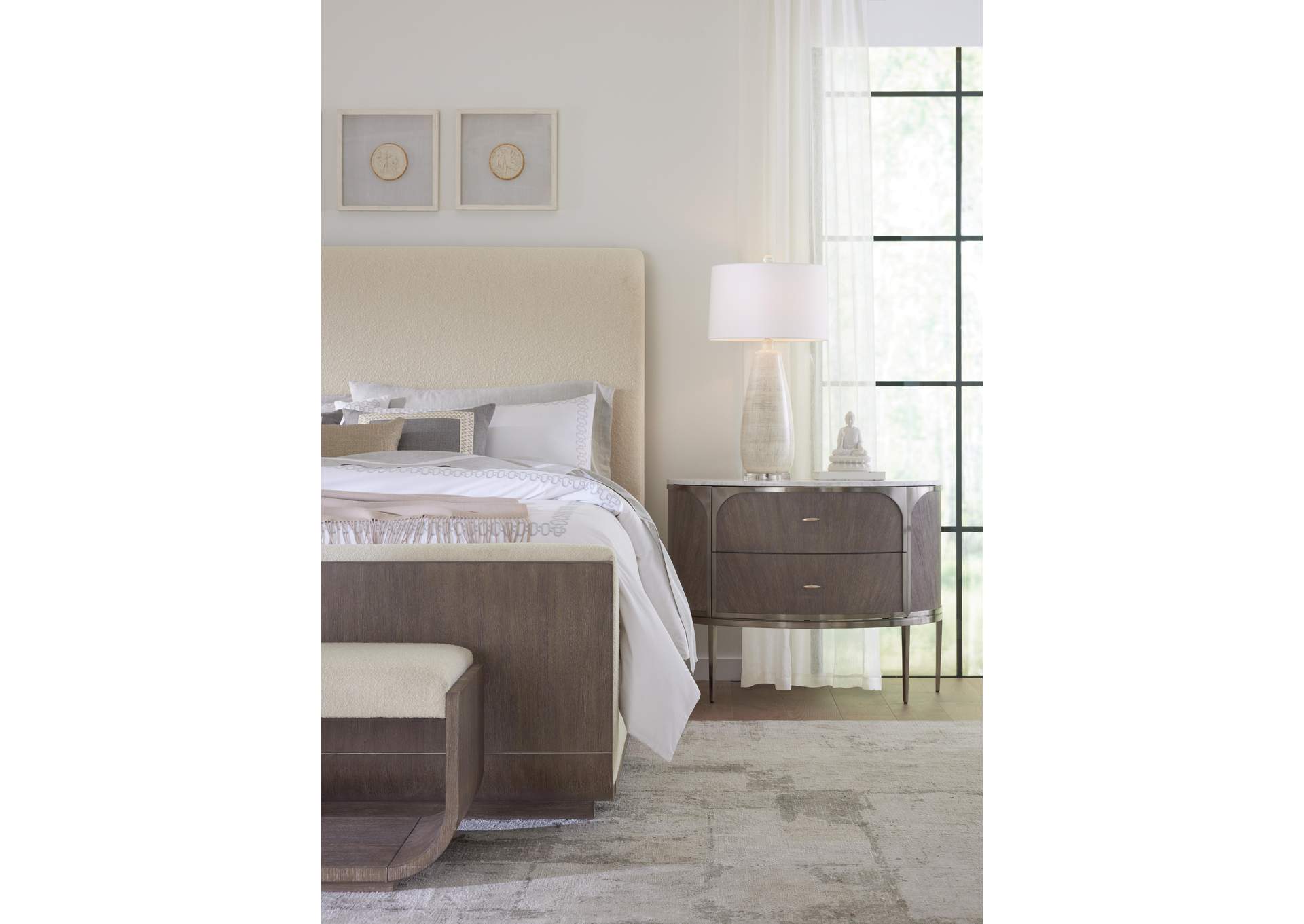 Modern Mood California King Upholstered Panel Bed image 7