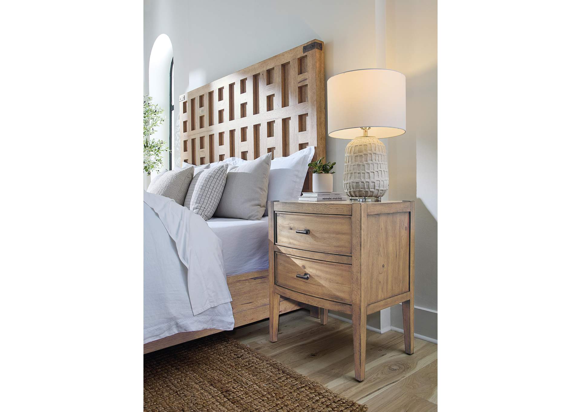 Vineyard Row Two Drawer Nightstand image 6