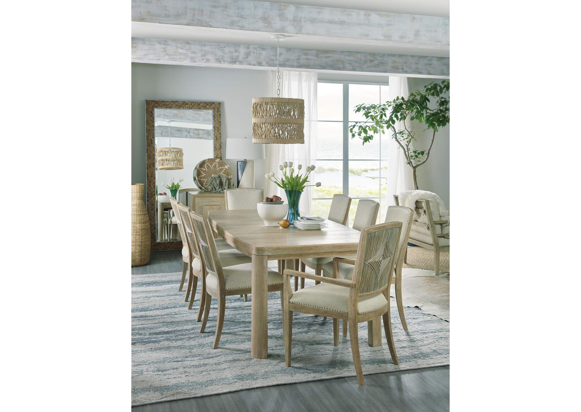 Surfrider Rectangle Dining Table With 1 - 18In Leaf image 6