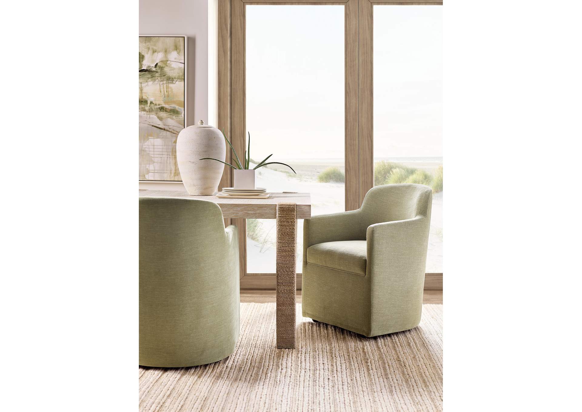 Commerce & Market Seaside Rectangle Dining Table With 1 - 22In Leaf image 7
