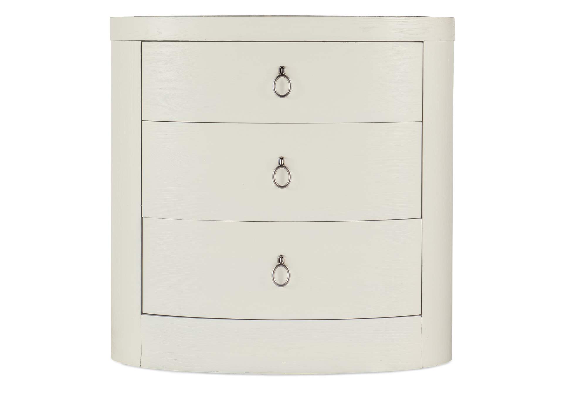 Serenity Wavecrest Oval Nightstand