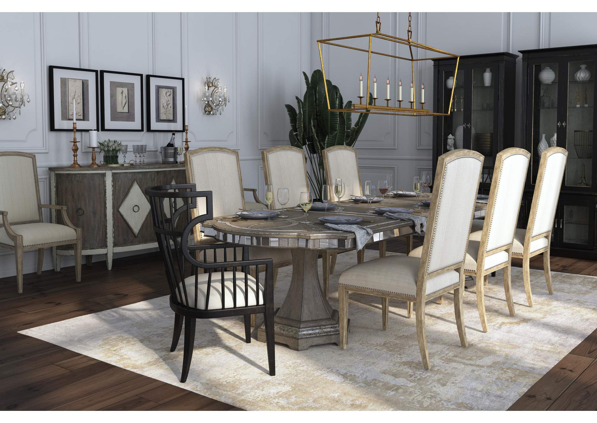 Sanctuary Rectangle Dining Table With 2 - 20In Leaves image 7