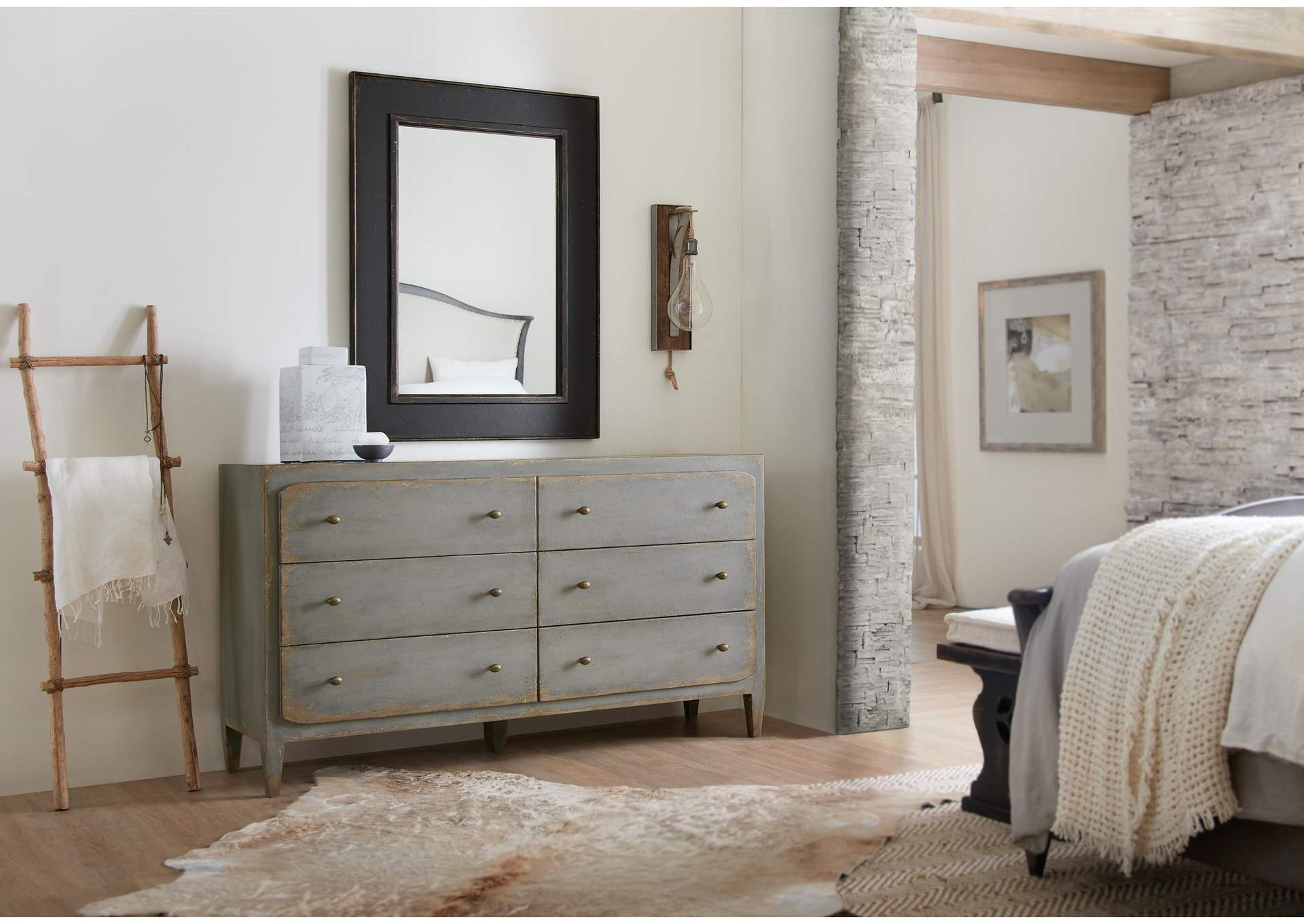 Ciao Bella Six - Drawer Dresser - Speckled Gray image 5