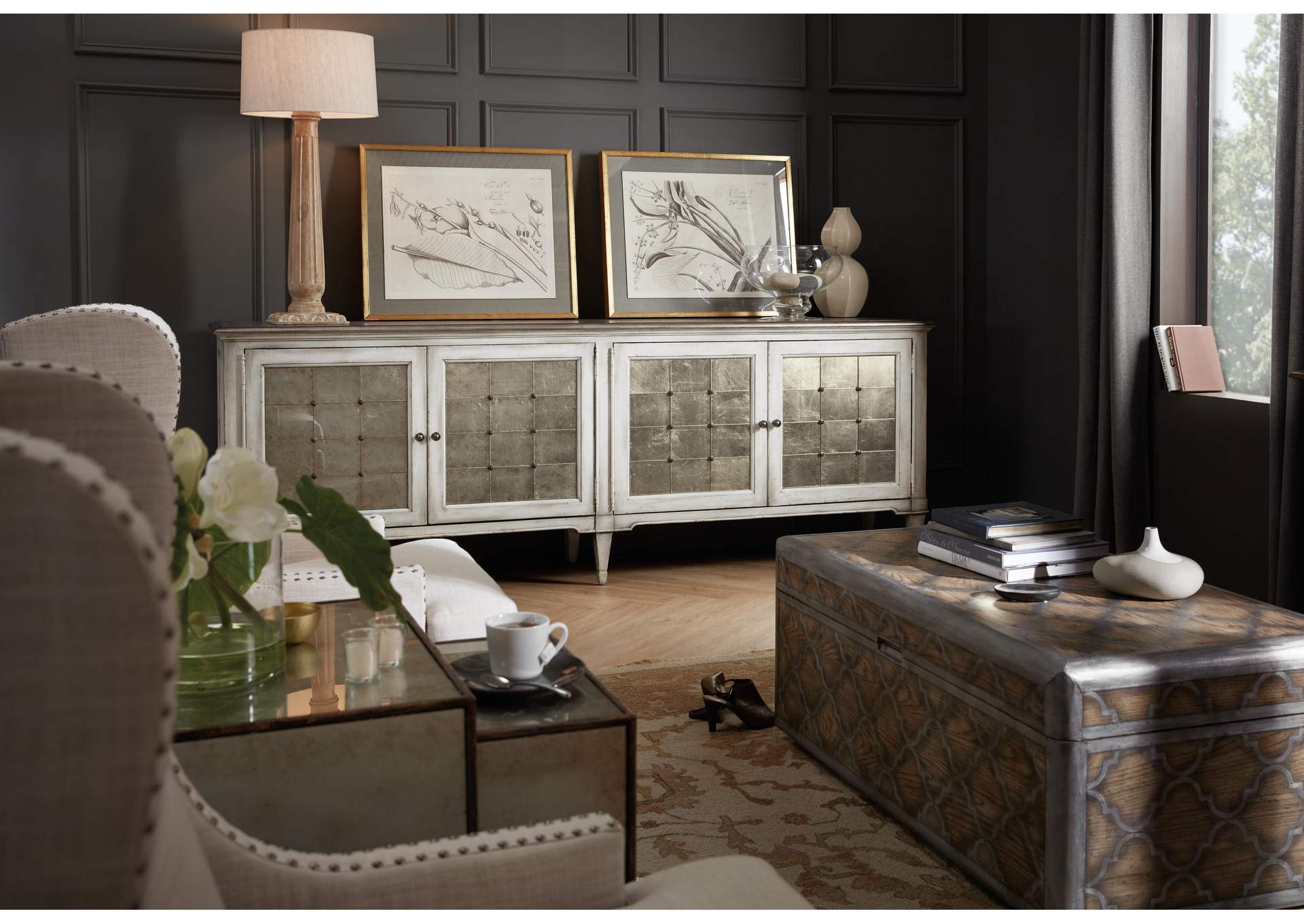 Melange Four - Door Credenza image 4