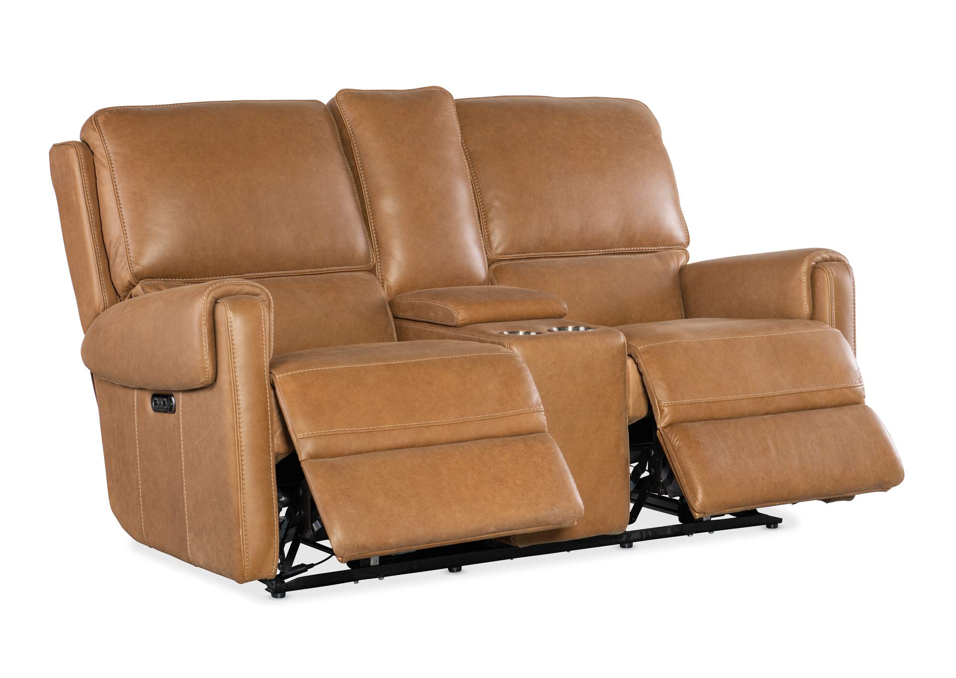 Somers Console Loveseat With Power Recline & Power Headrest